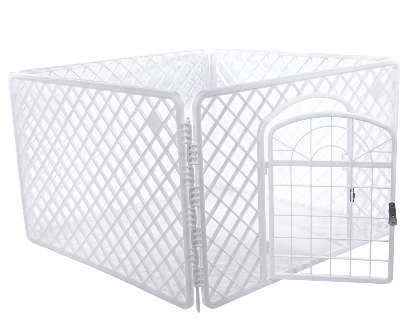 Zagroda Dla Psa Ogrodowa Metalowa 91 x 91 x 60 cm - Biała