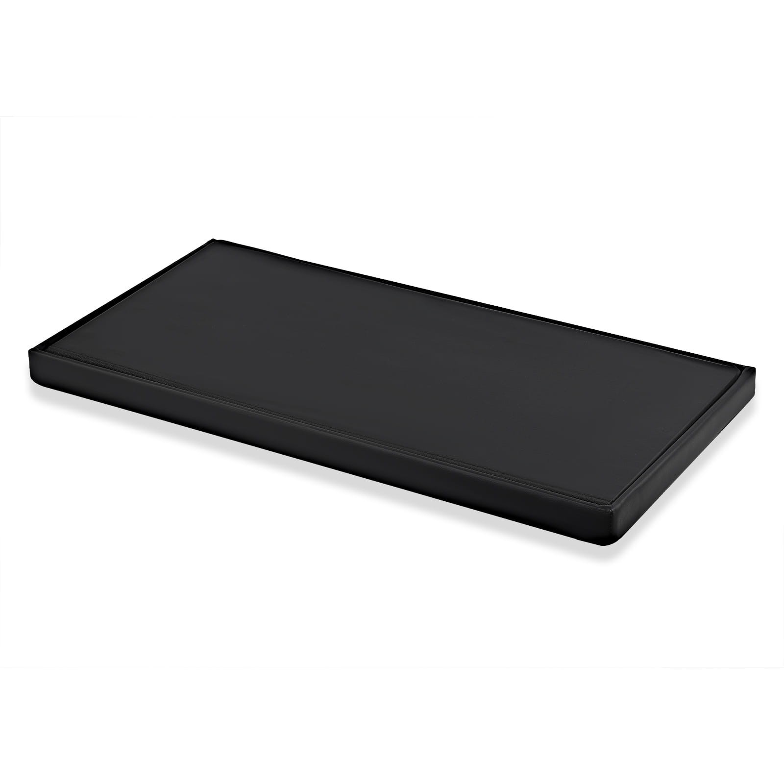 Pufa Składana Tapicerowana MEBLIVA Fikur 80 x 40 x 39 cm - Czarna