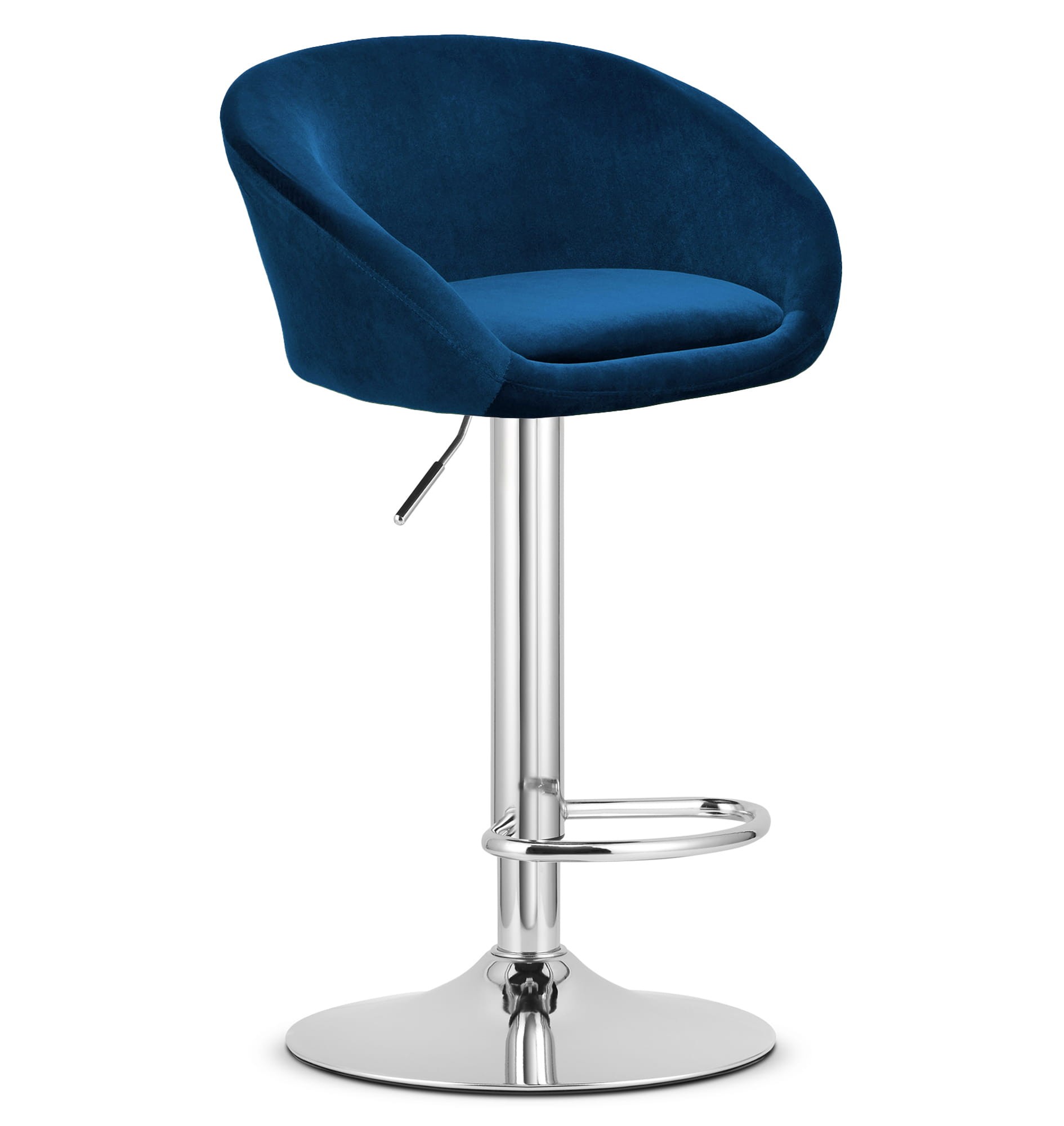 Hoker Kuchenny Welurowy Chrome 53 x 46 x 103 cm Leobert East - Granatowy
