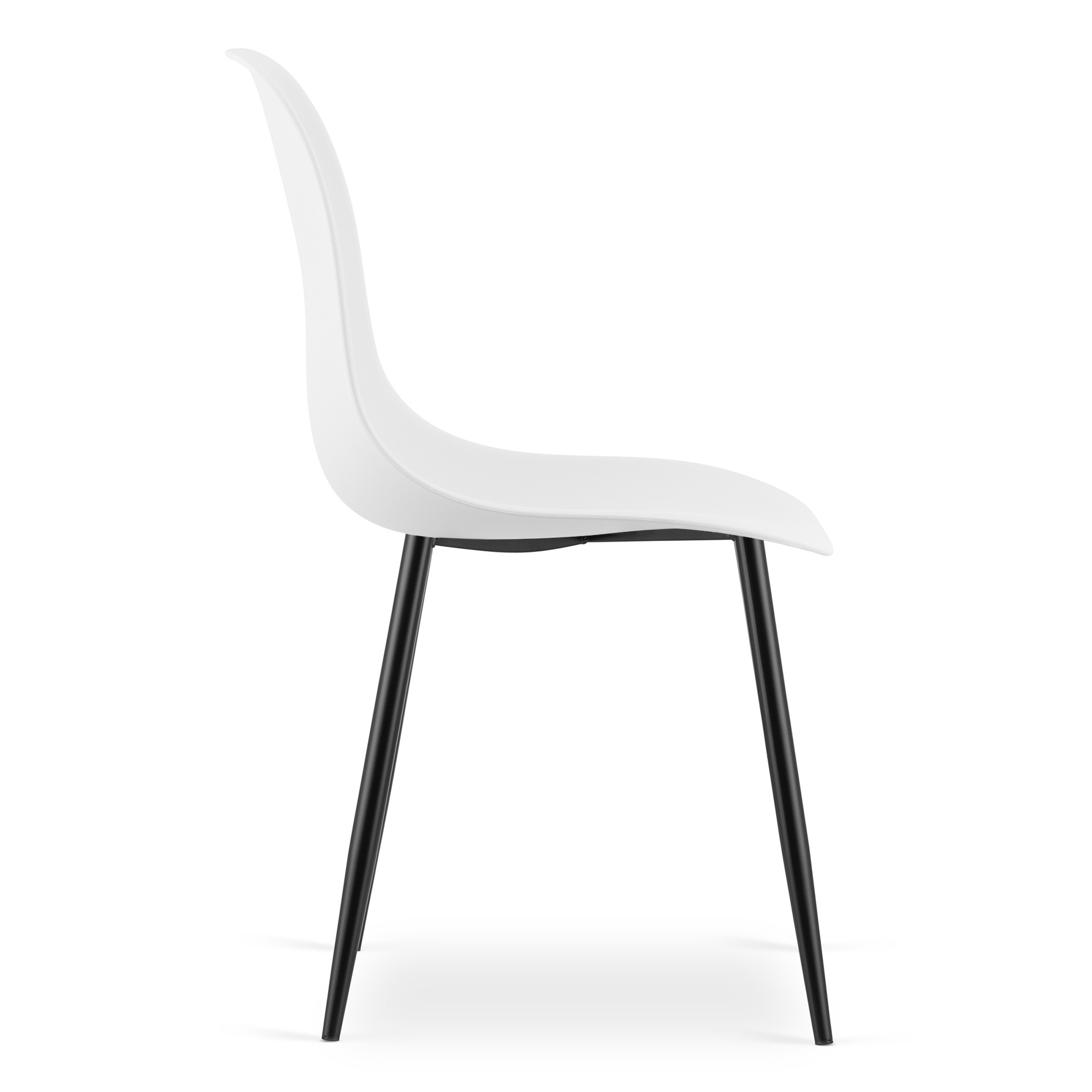 Krzesło Kuchenne Polipropylenowe MEBLIVA Kidor 52 x 47 x 46 cm - Białe