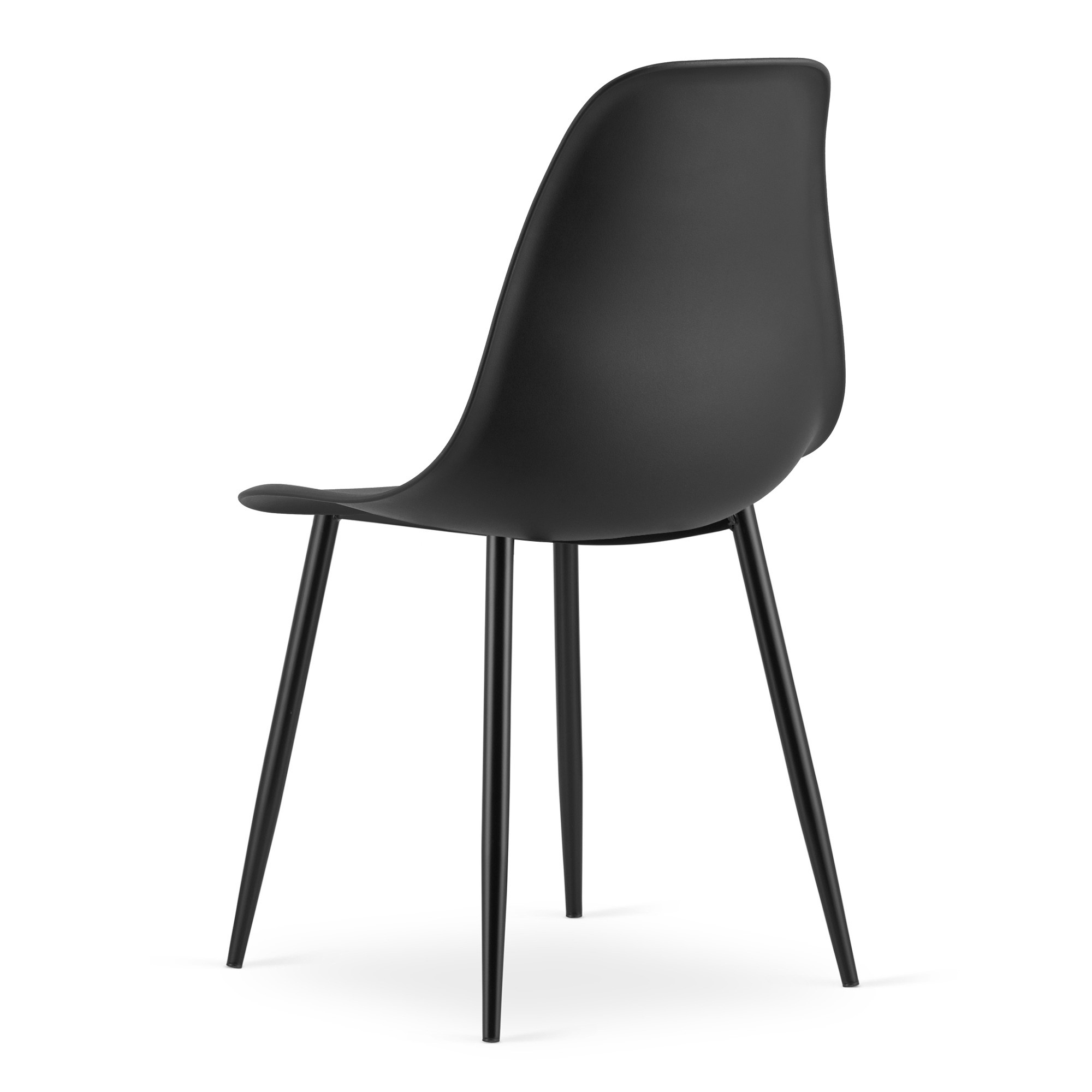 Krzesło Kuchenne Polipropylenowe MEBLIVA Kidor 52 x 47 x 46 cm - Czarne