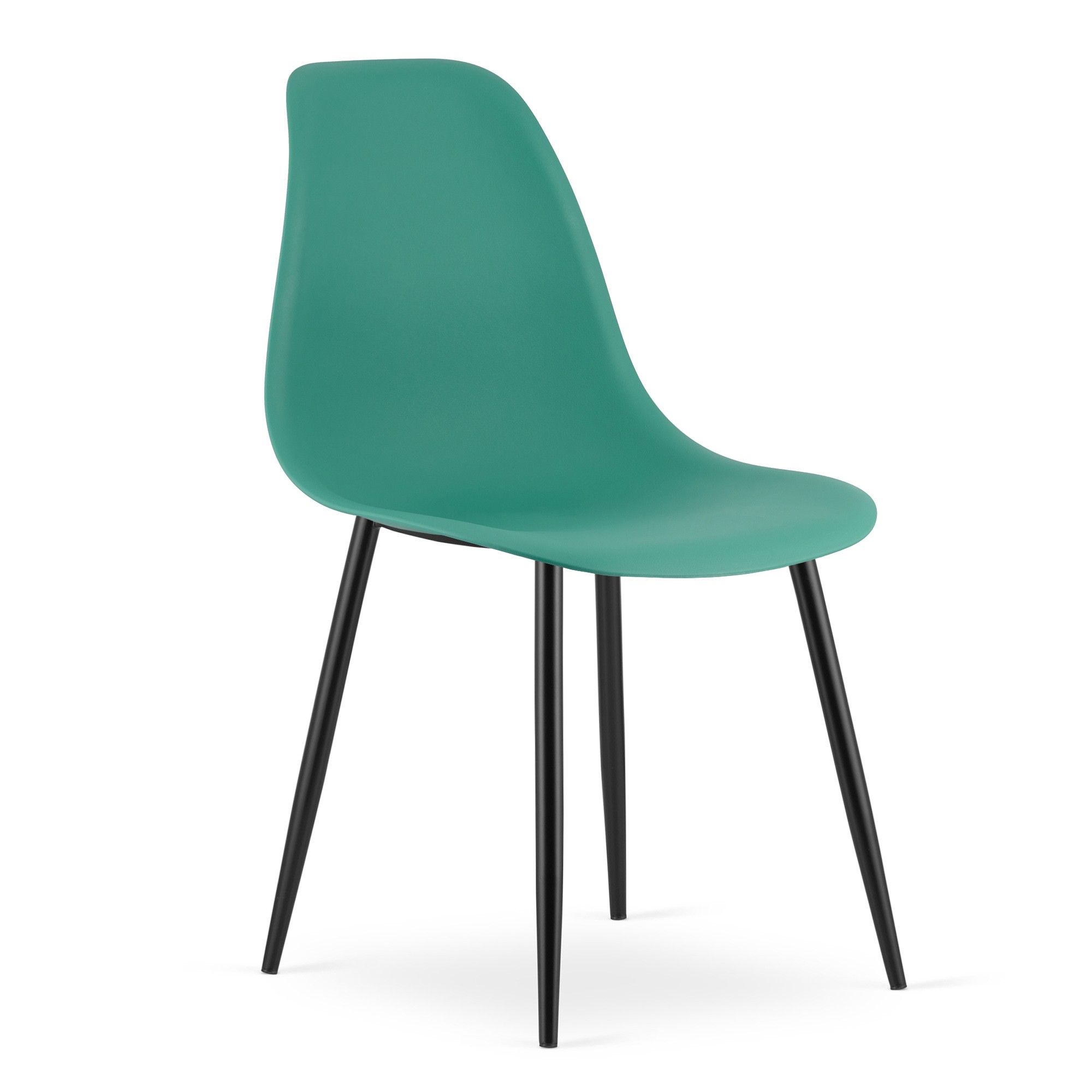 Krzesło Tapicerowane Z Polipropylenu MEBLIVA Kidor 52 x 47 x 46 cm - Zielone