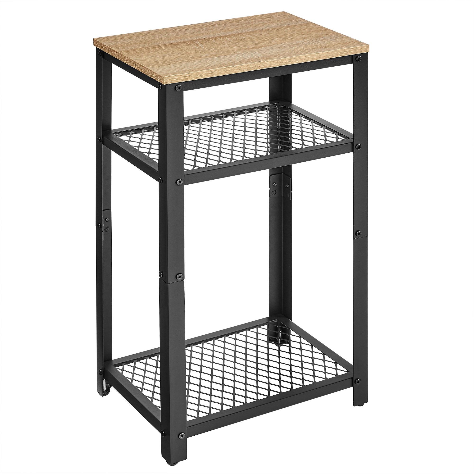 Stolik Nocny Drewniany Sonoma MEBLIVA Tunli 40 x 30 x 75 cm