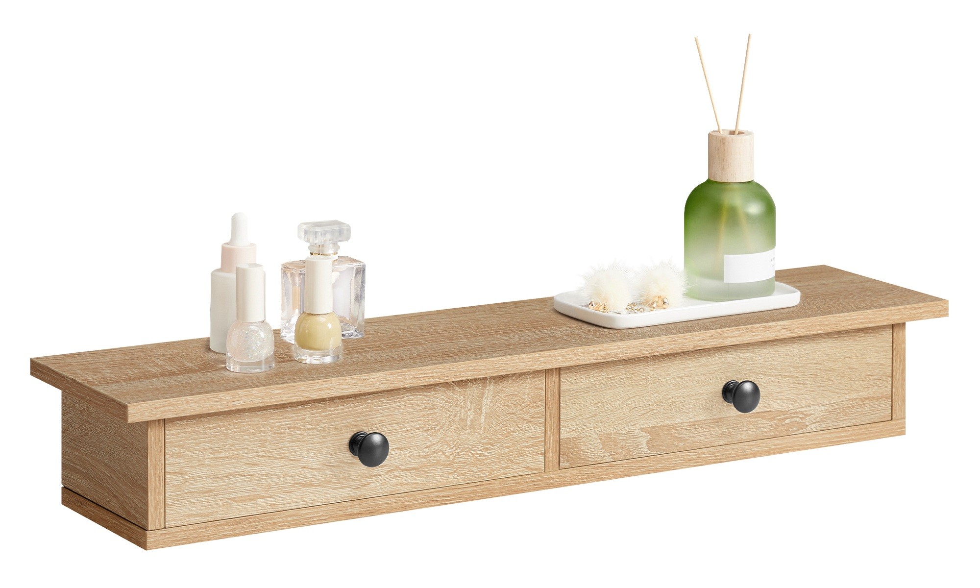Szafa Wisząca Z Półkami Płyta MDF Sonoma MEBLIVA Point 65 x 15 x 10 cm