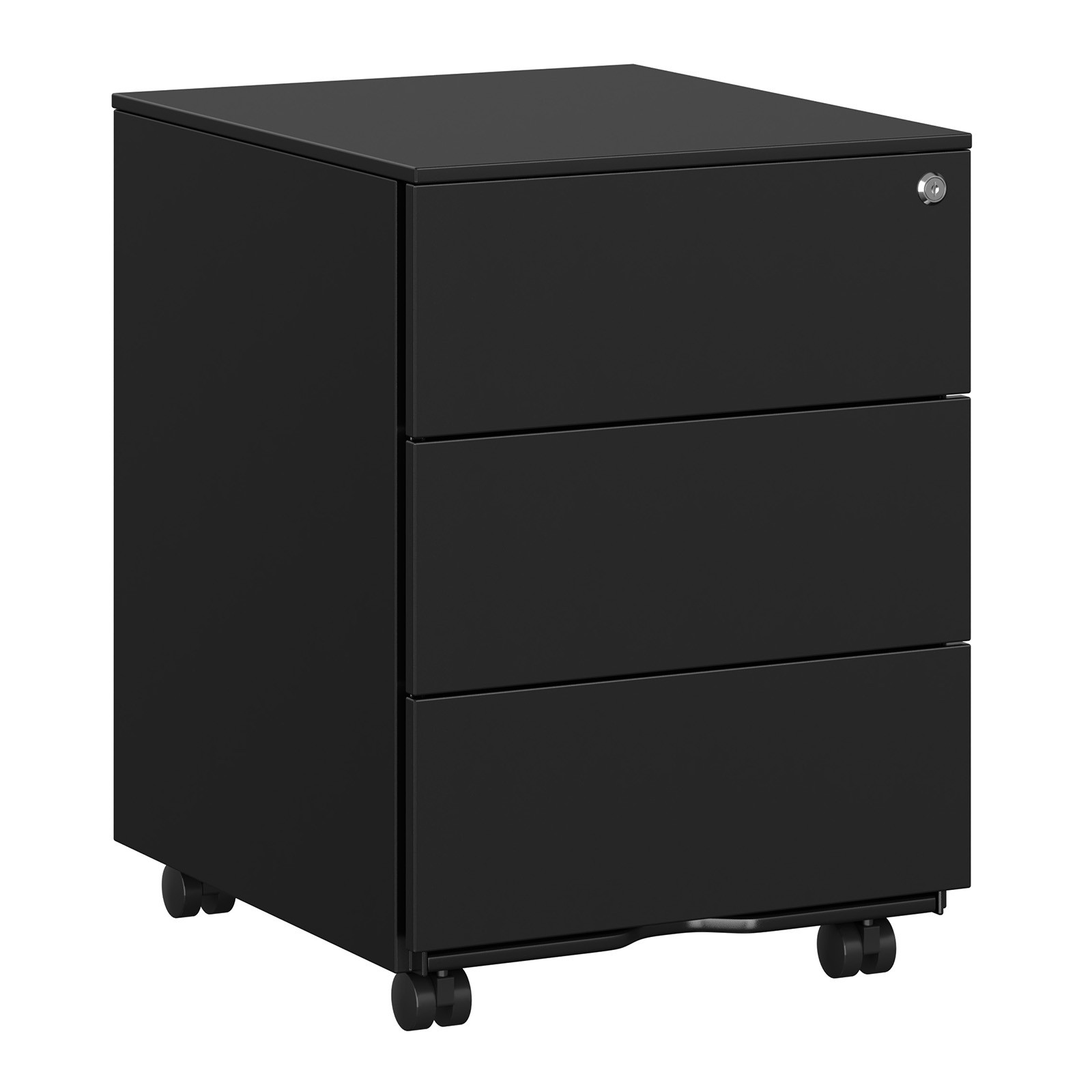 Szafka Nocna Metalowa Czarny Mat MEBLIVA Ranir 39 x 45.1 x 53.8 cm