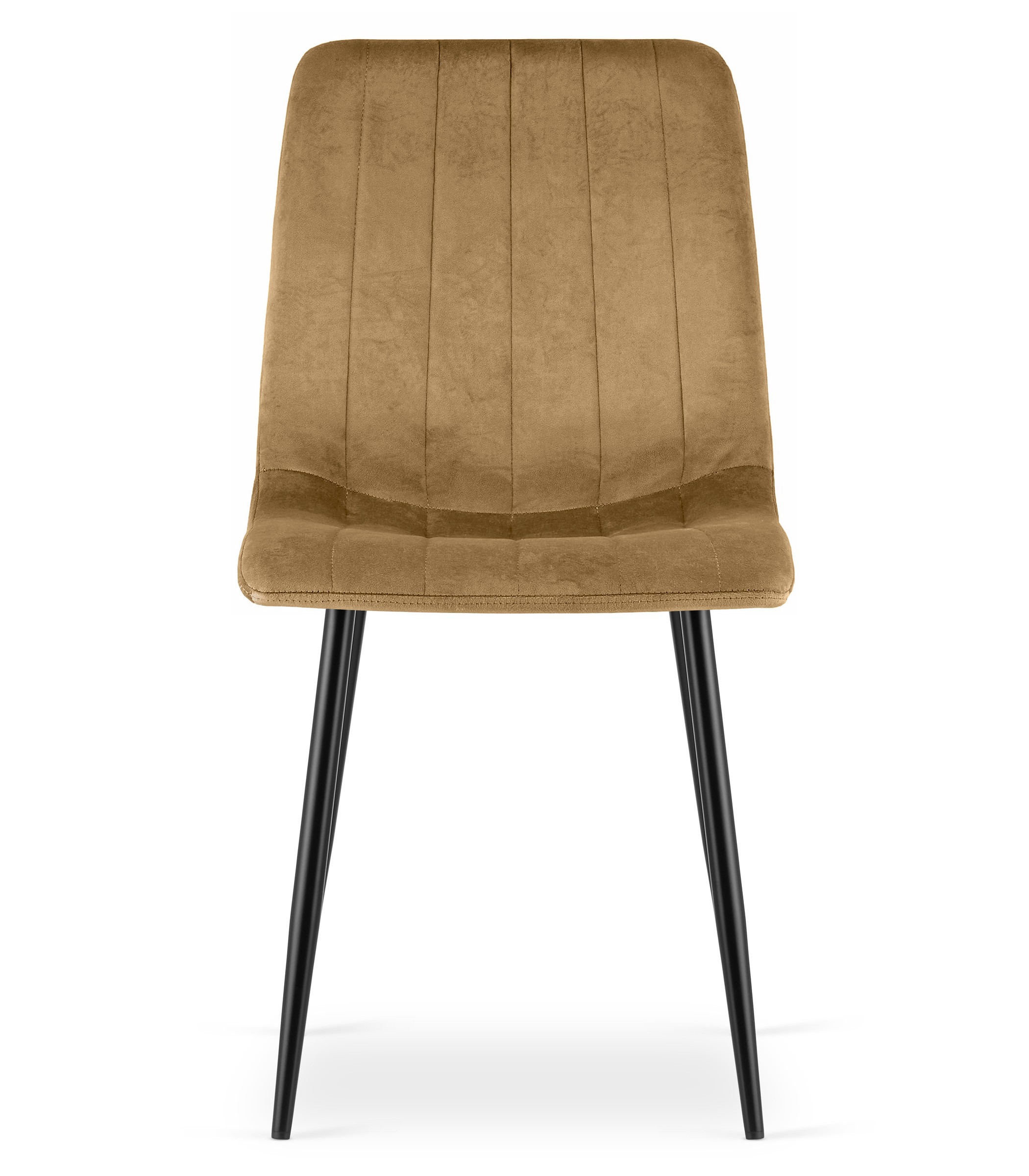 Krzesło Tapicerowane Aksamitne MEBLIVA Paco 61 x 52 x 41 cm - Brązowe
