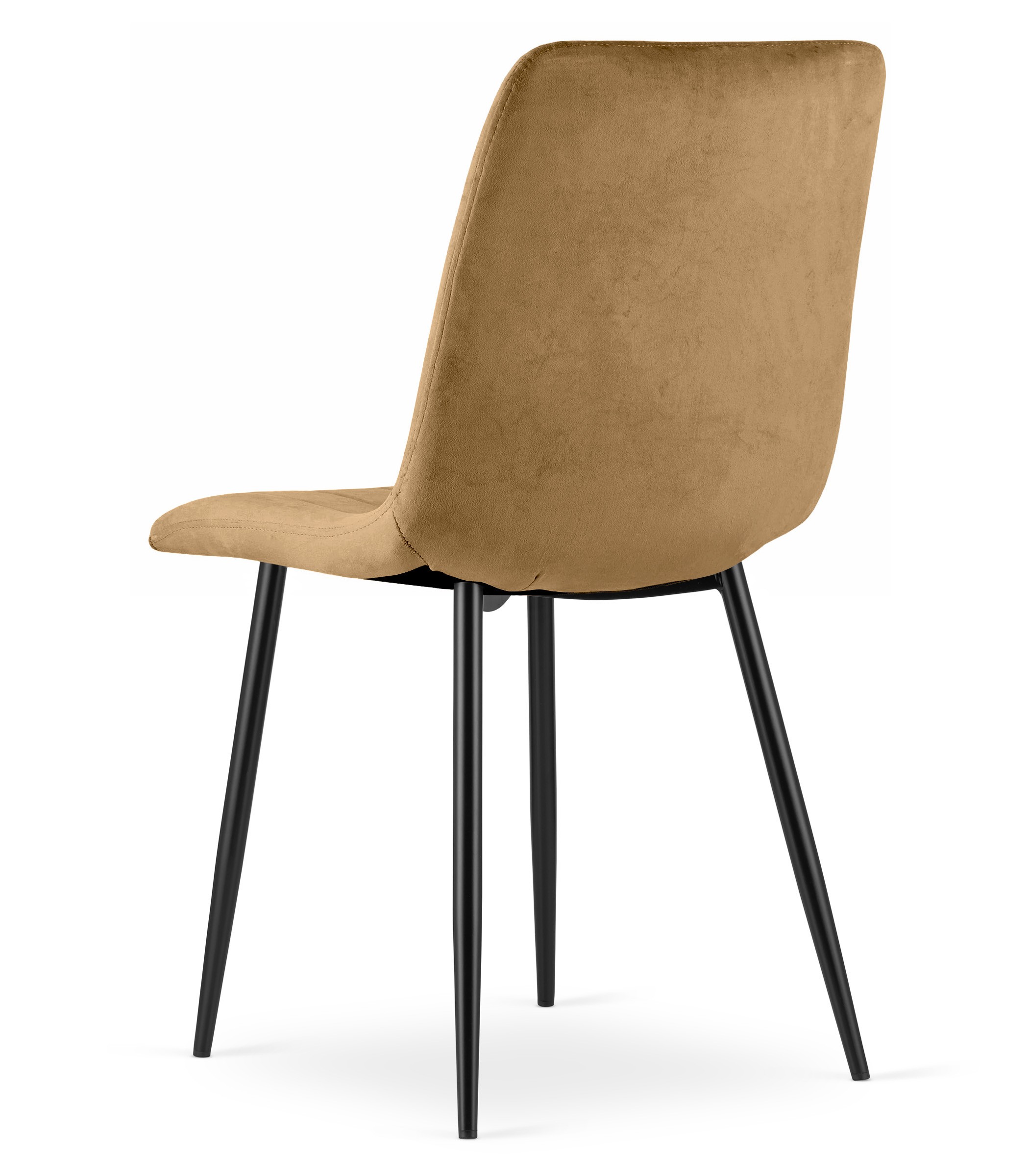 Krzesło Tapicerowane Aksamitne MEBLIVA Paco 61 x 52 x 41 cm - Brązowe
