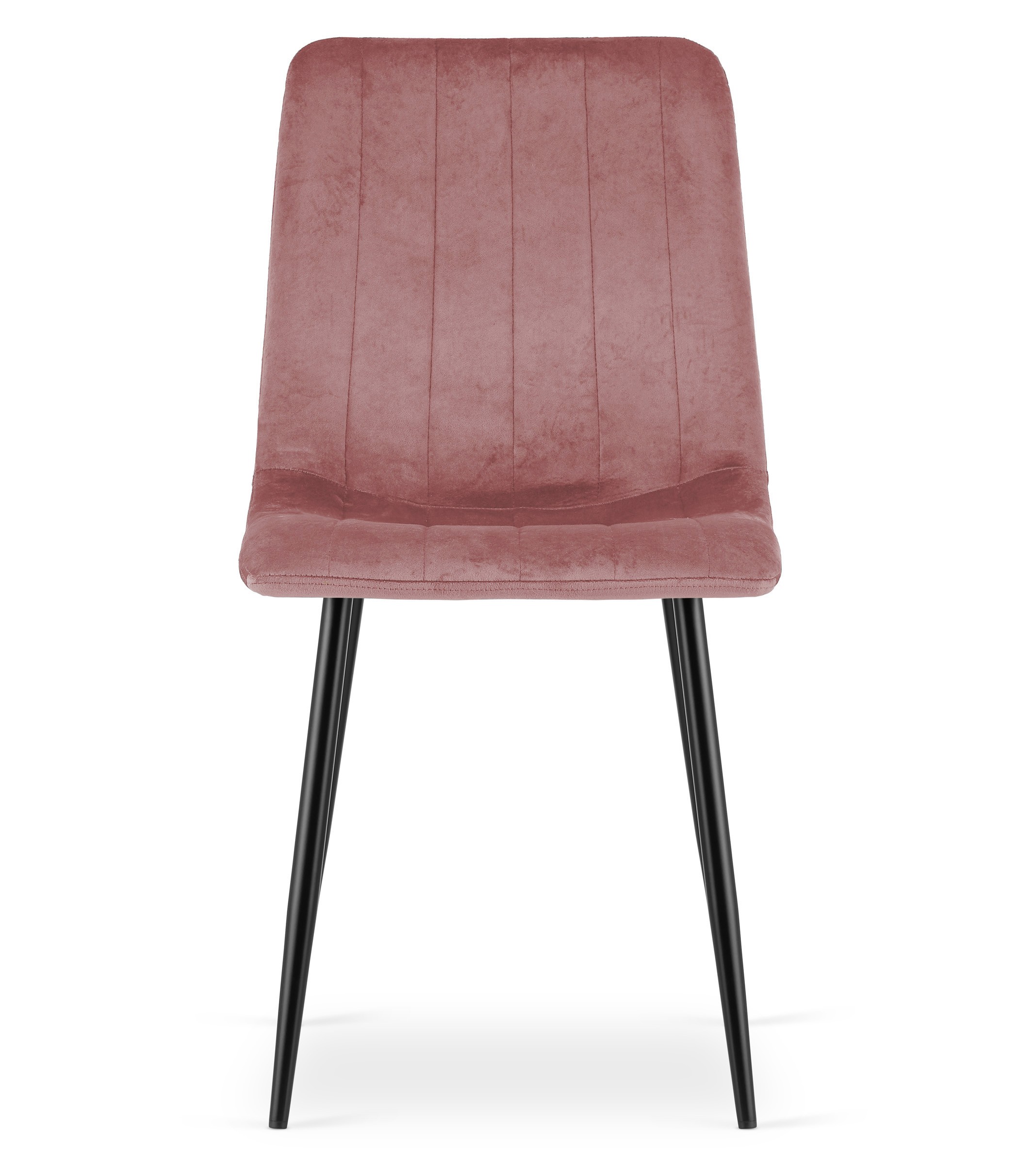 Krzesło Tapicerowane Aksamitne MEBLIVA Paco 61 x 52 x 41 cm - Różowe