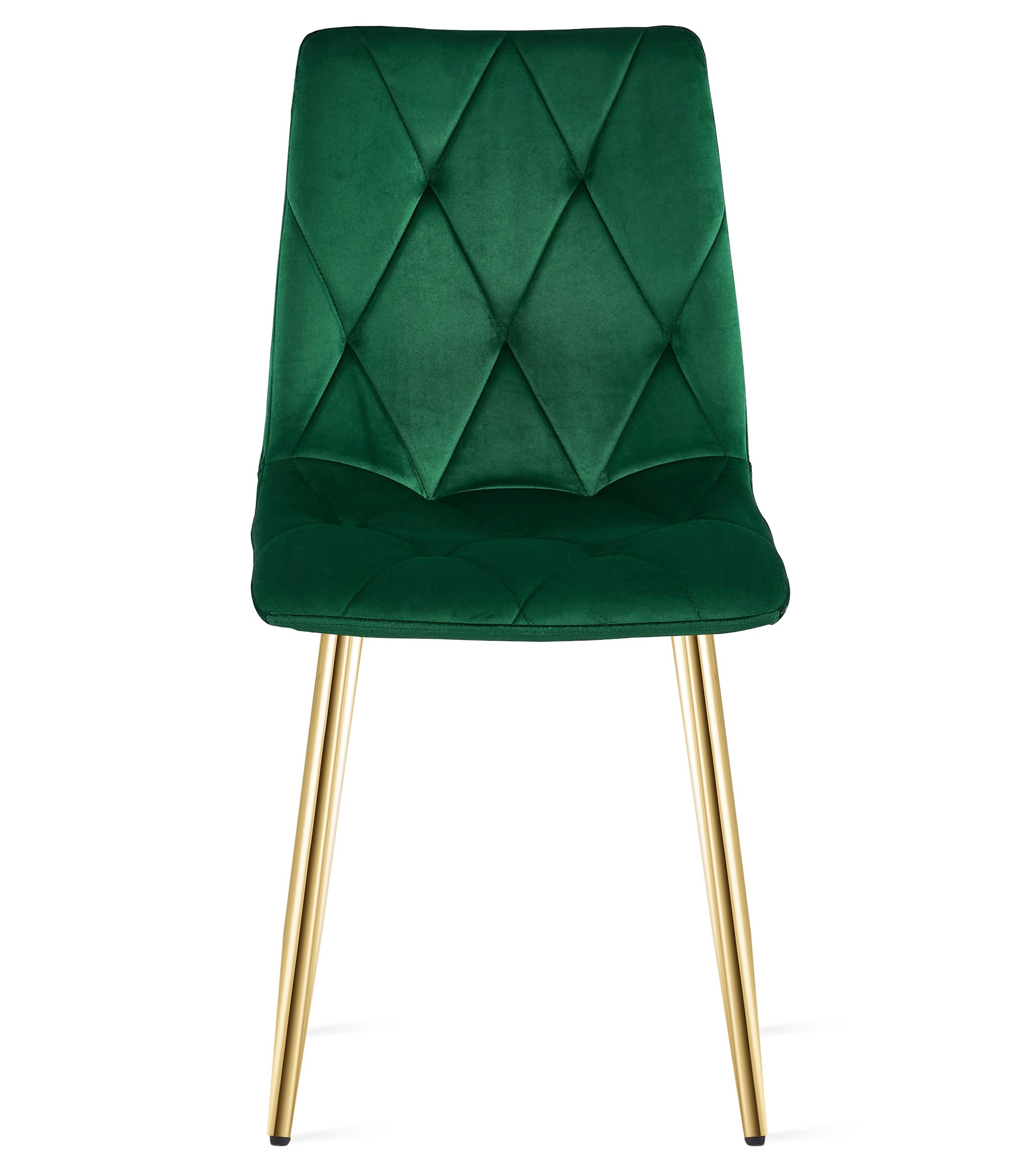 Krzesło Tapicerowane Aksamitne MEBLIVA Mantova 61 x 52 x 41 cm - Złote