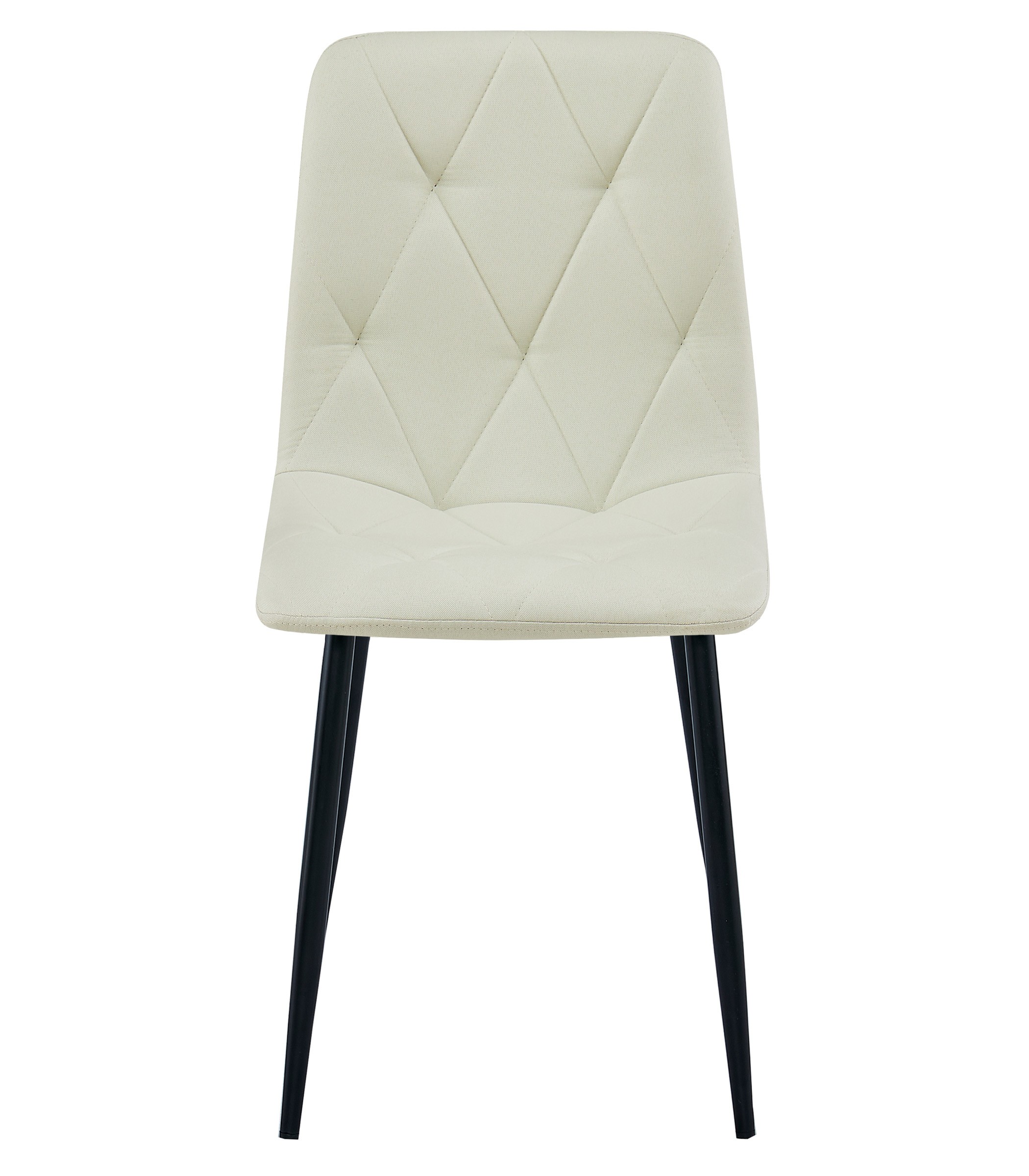 Krzesło Tapicerowane Do Jadalni MEBLIVA Mantova 61 x 52 x 41 cm - Czarne