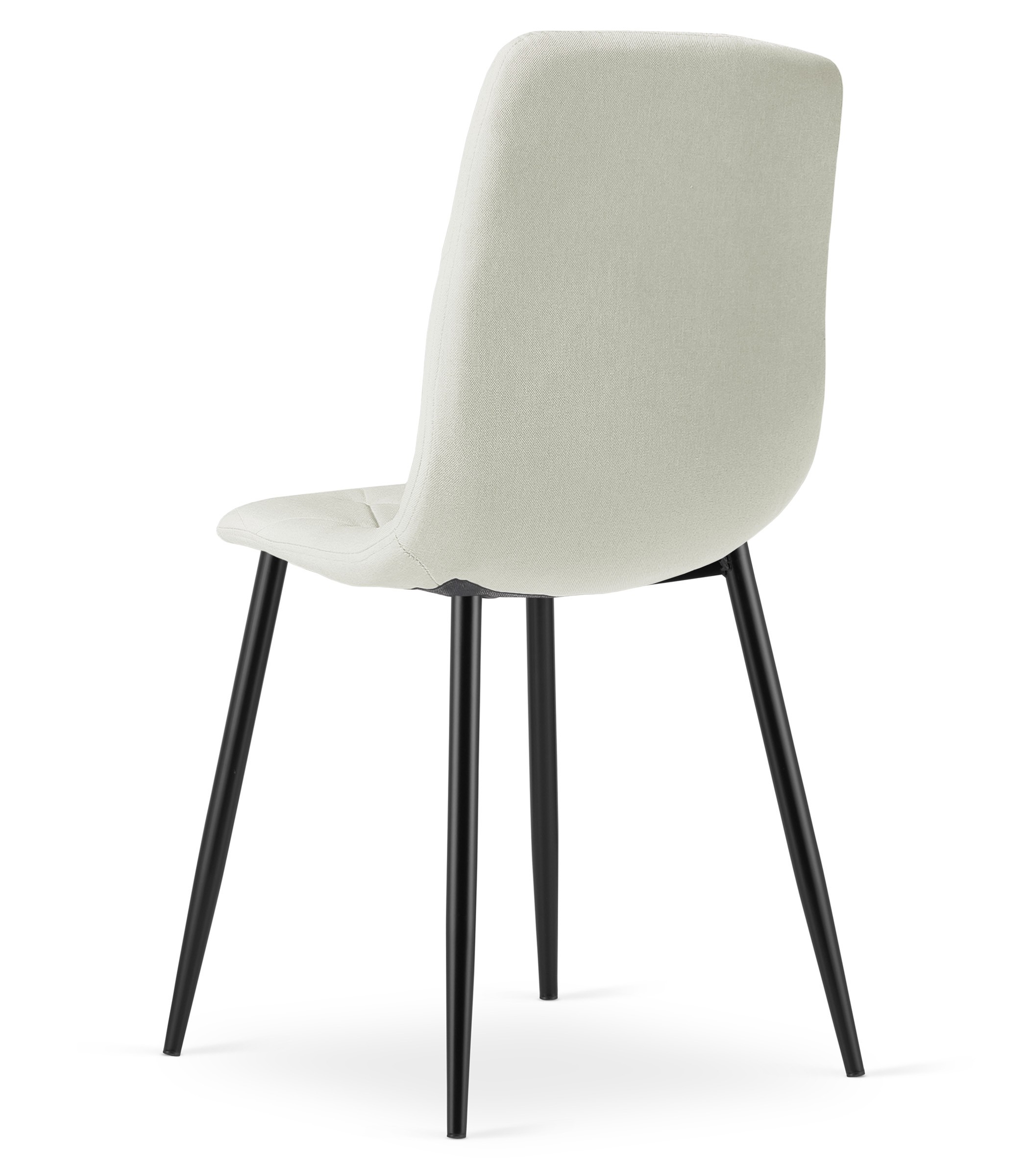 Krzesło Tapicerowane Do Jadalni MEBLIVA Mantova 61 x 52 x 41 cm - Czarne