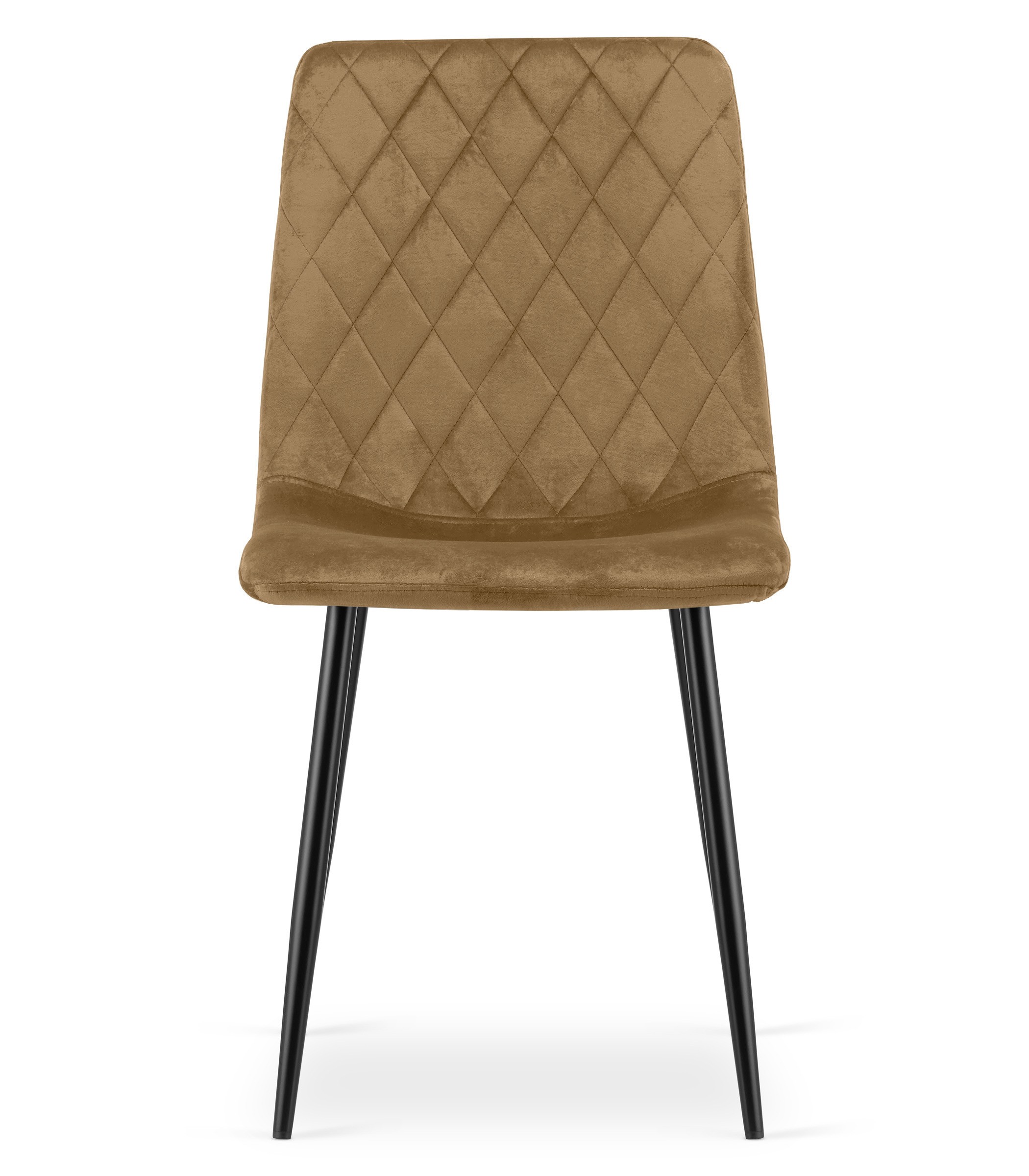 Krzesło Tapicerowane Aksamitne MEBLIVA Lemo 61 x 52 x 41 cm - Brązowe