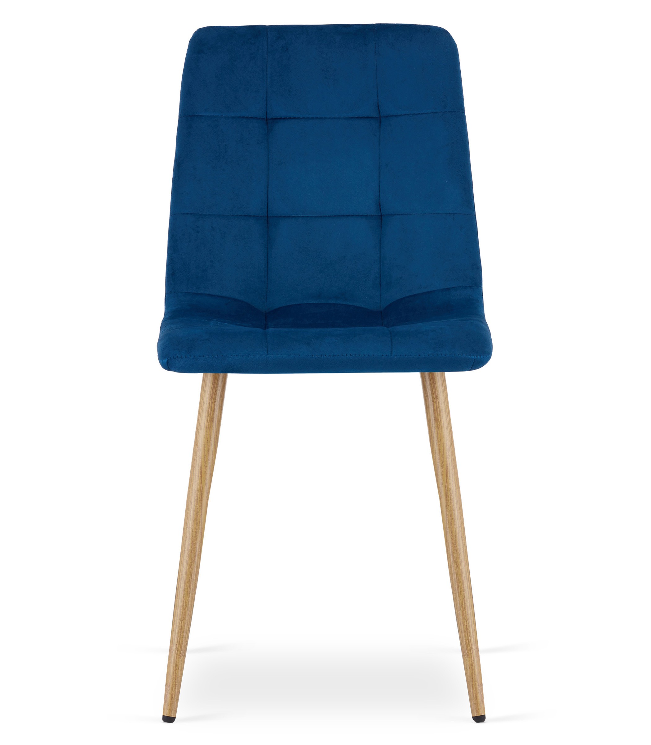 Krzesło Tapicerowane Aksamitne MEBLIVA Poma 61 x 52 x 41 cm - Szare