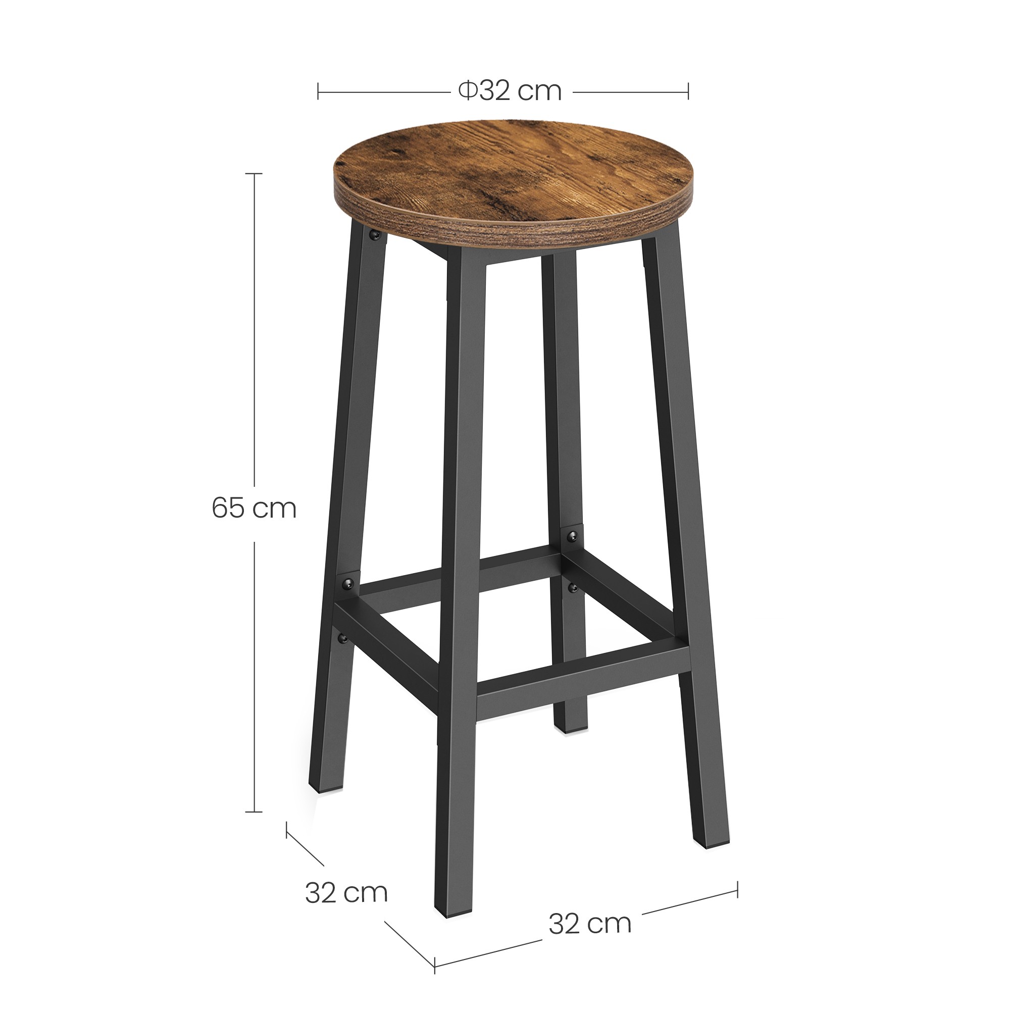 Hoker Kuchenny Tapicerowany MEBLIVA Mabo 32 x 65 cm - Czarny
