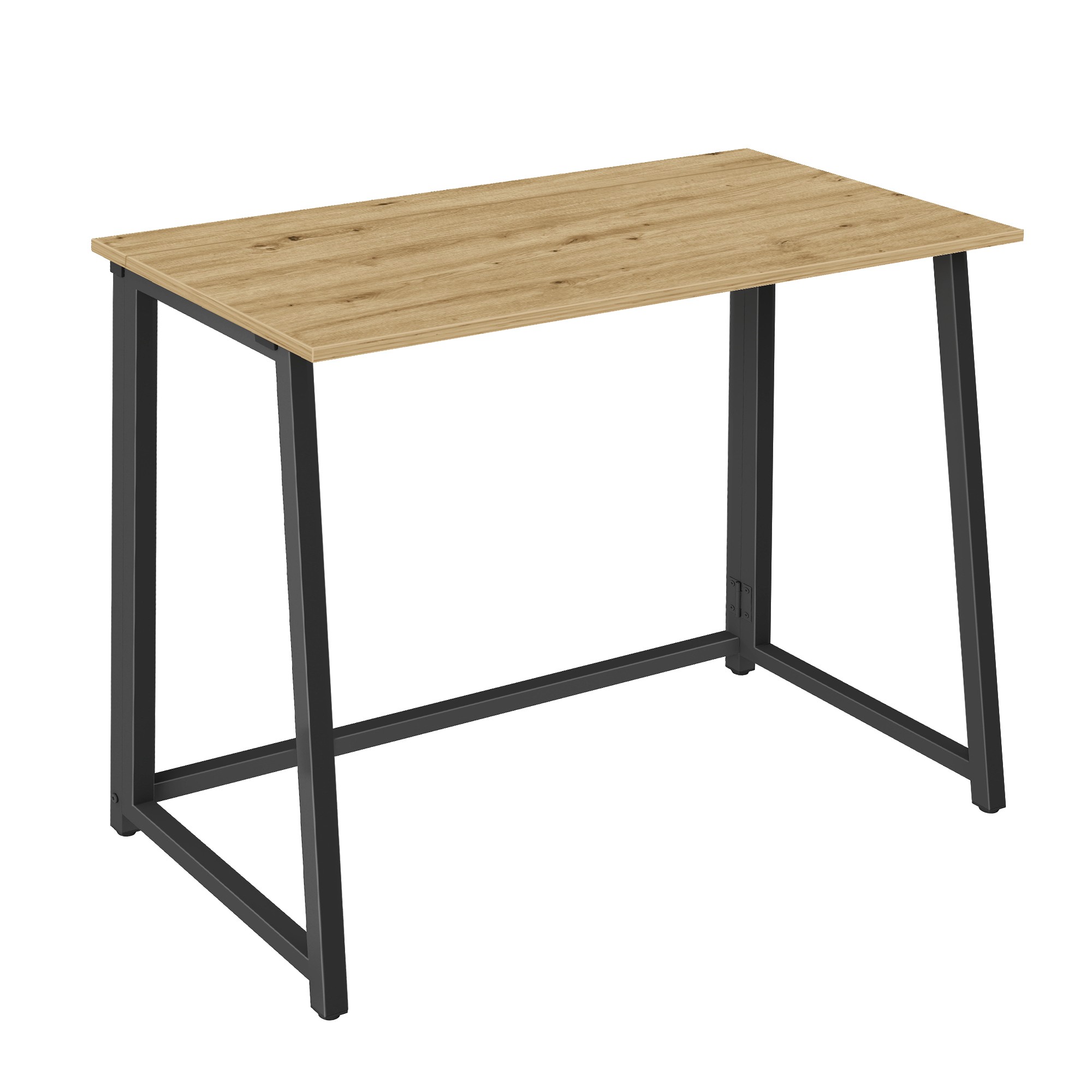 Biurko Komputerowe Z Półką MEBLIVA Net 80 x 40 x 75 cm - Czarne