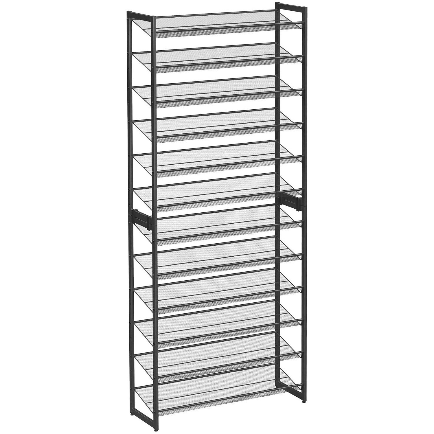 Regał Drewniany 5 Półek Industrialny MEBLIVA Sudi 92.5 x 30.7 x 223 cm