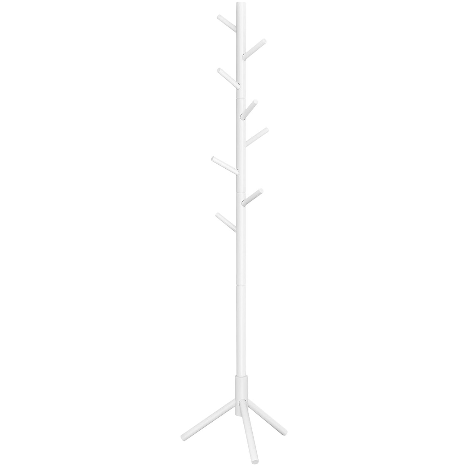 Wieszak Stojący Metalowy Z Półką MEBLIVA Solu 47 x 47 x 175 cm - Czarny