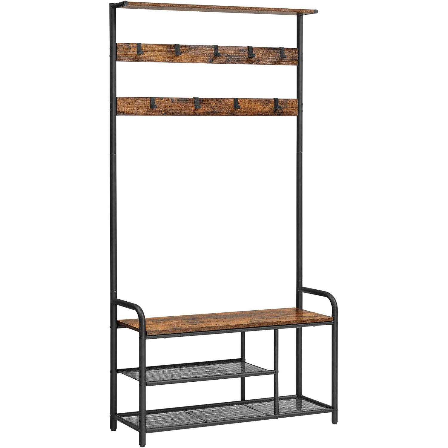 Wieszak Na Ubrania Do Przedpokoju Metalowy MEBLIVA Neri 85 x 30 x 180.5 cm