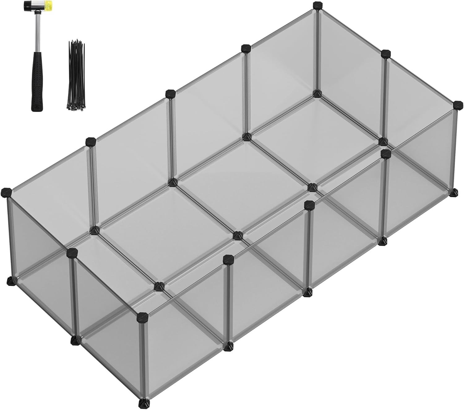 Zagroda Dla Zwierząt Metalowa Składana 143 x 73 x 46 cm Leobert