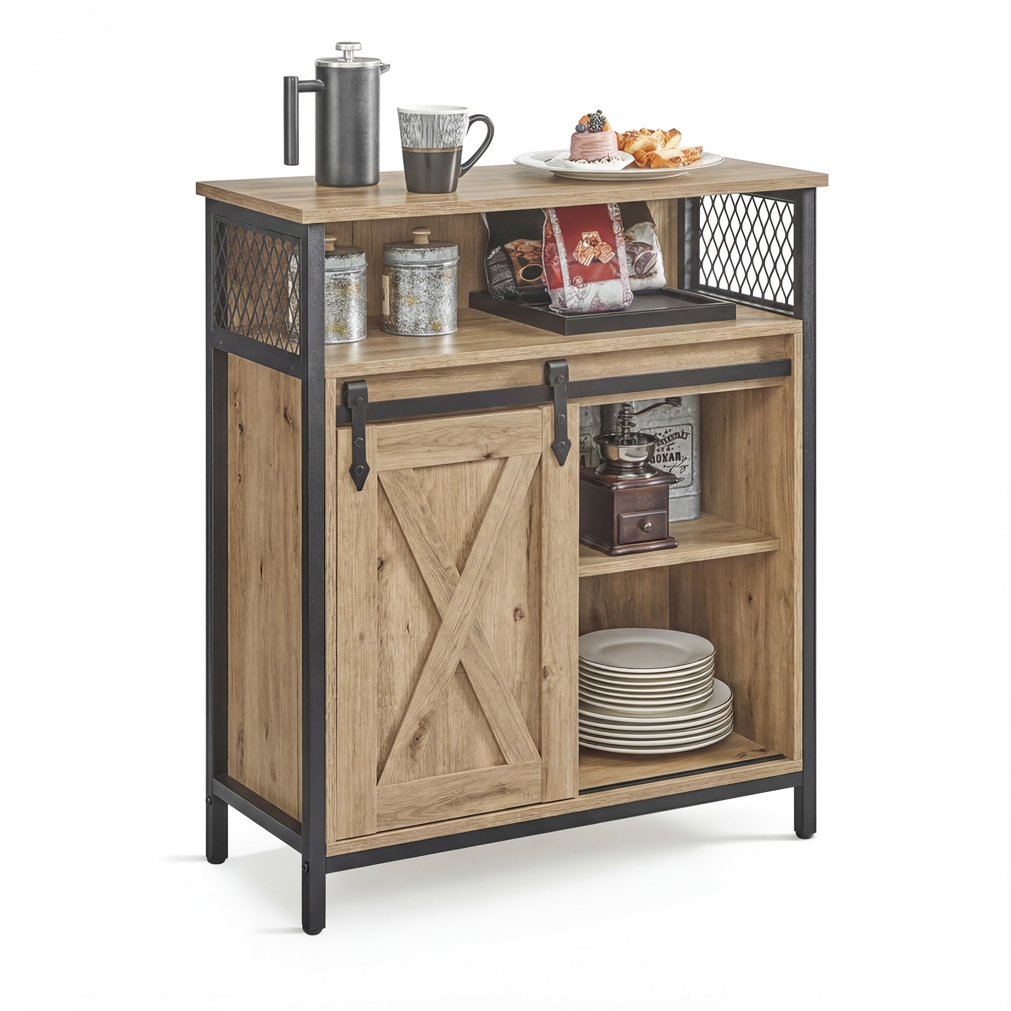 Komoda Drewniana Z 3 Szufladami MEBLIVA Tipon 70 x 30 x 80 cm - Biała