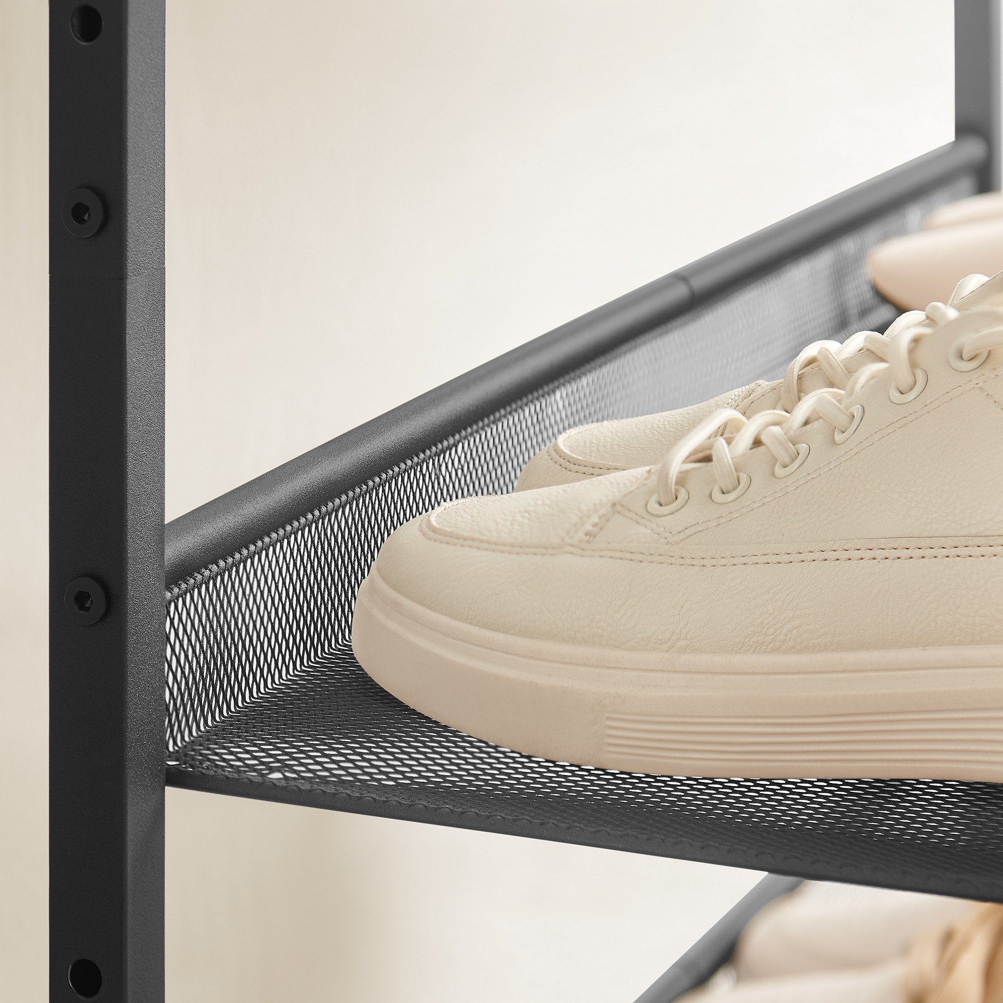 Szafka Na Buty Do Przedpokoju Z Półkami MEBLIVA Sudi 75 x 28 x 93 cm