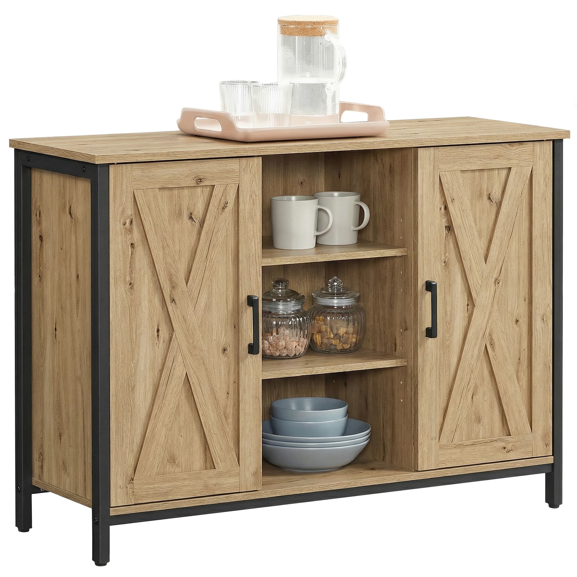 Komoda Z Szufladami MEBLIVA Tipon 100 x 35 x 70 cm - Biała