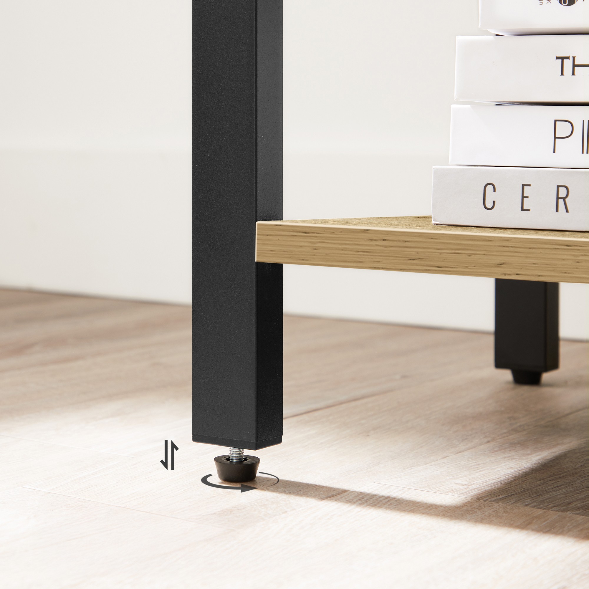 Regał Drewniany 4 Półki Industrialny MEBLIVA Tipon 66 x 30 x 120 cm