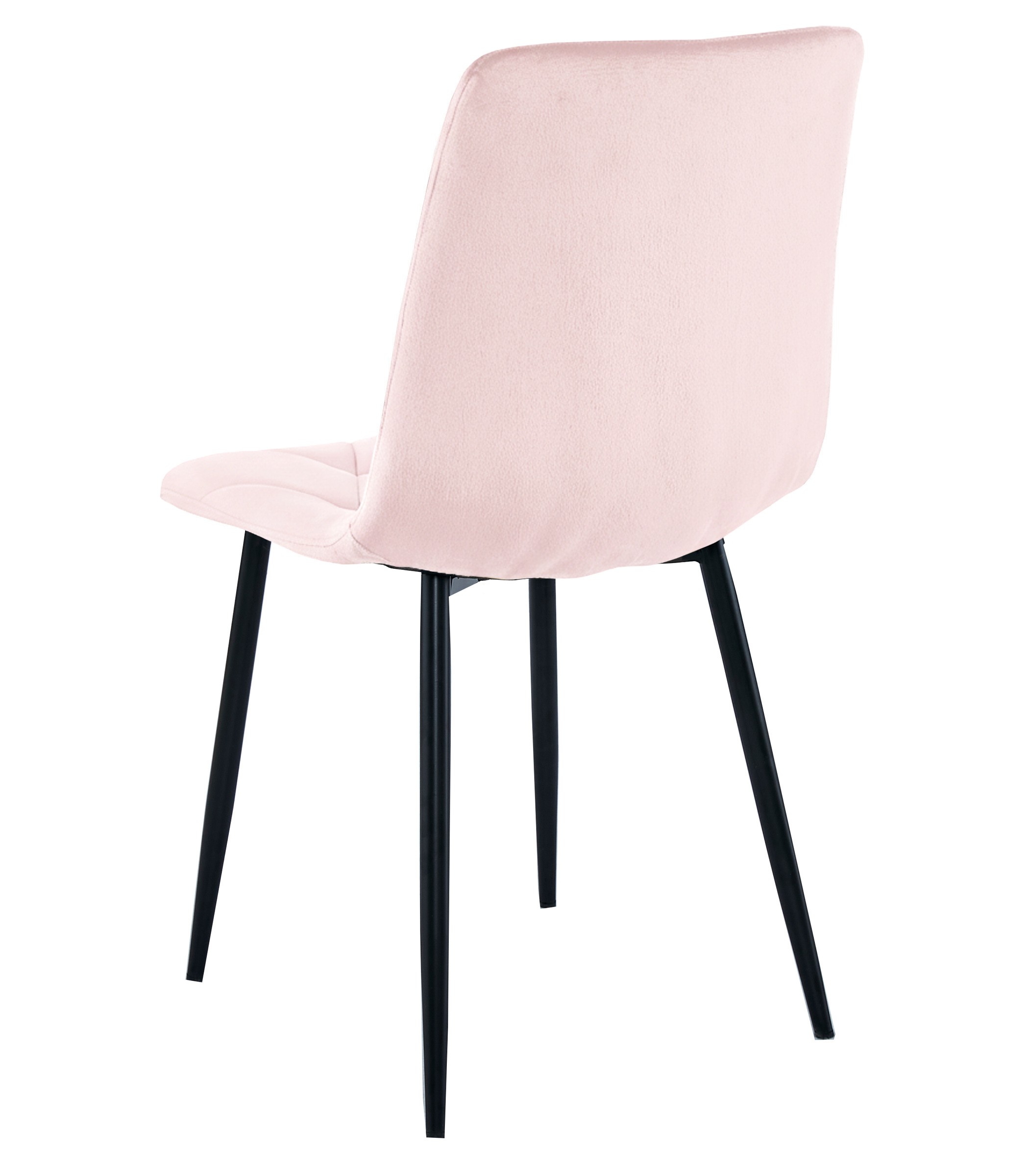Krzesło Tapicerowane Aksamitne MEBLIVA Mantova 61 x 52 x 41 cm - Czarne