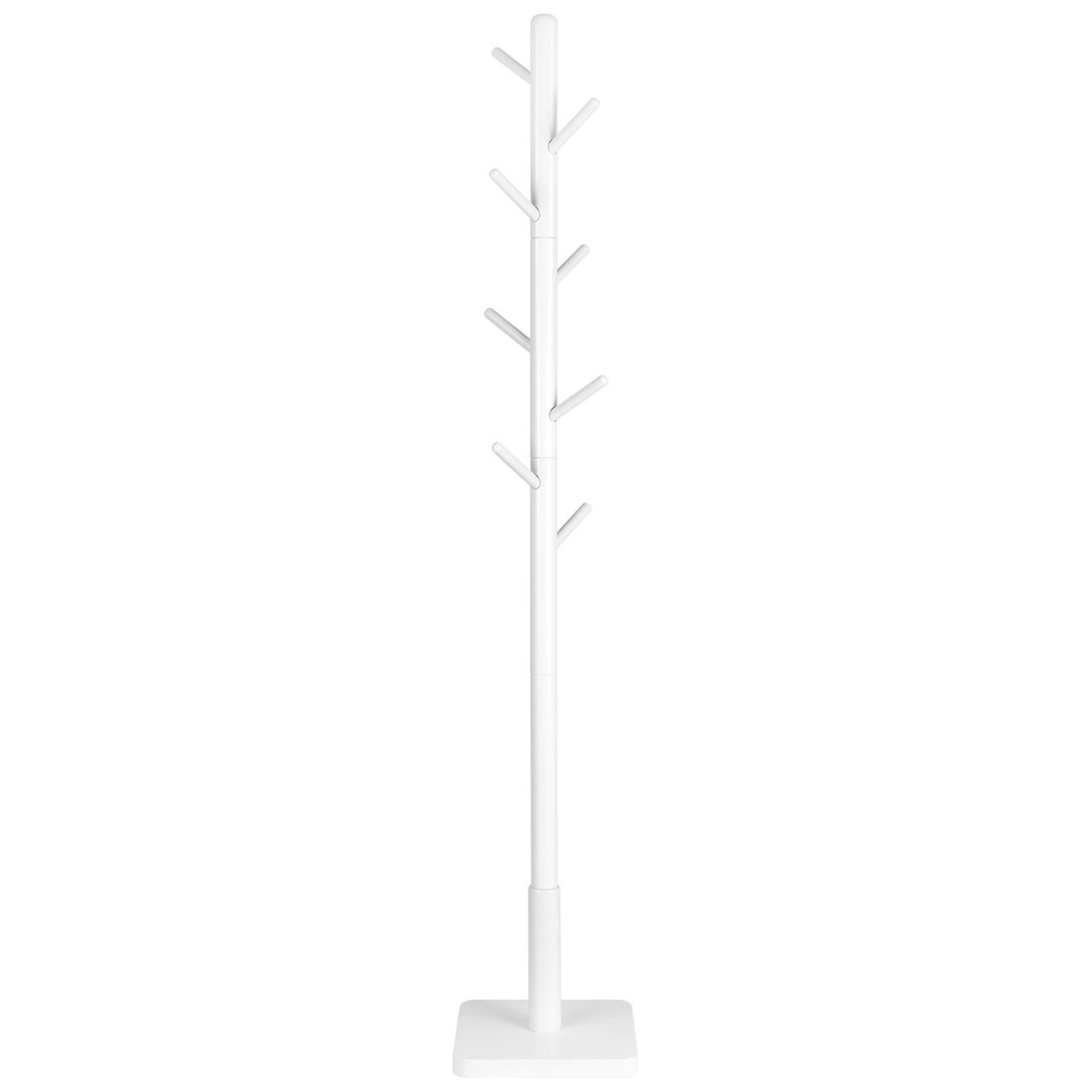 Wieszak Stojący Metalowy MEBLIVA Solu 30 x 30 x 175 cm - Szary