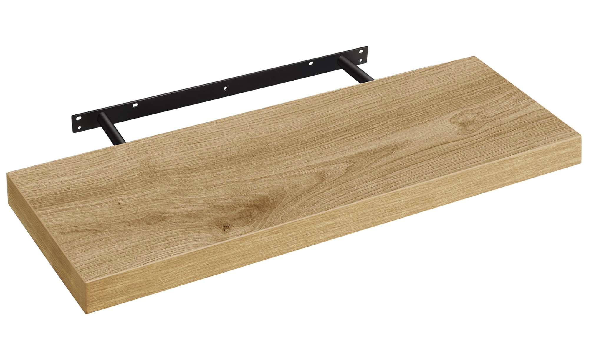 Półka Wisząca Ścienna MDF Drewniana MEBLIVA Clip 60 x 20 x 3.8 cm