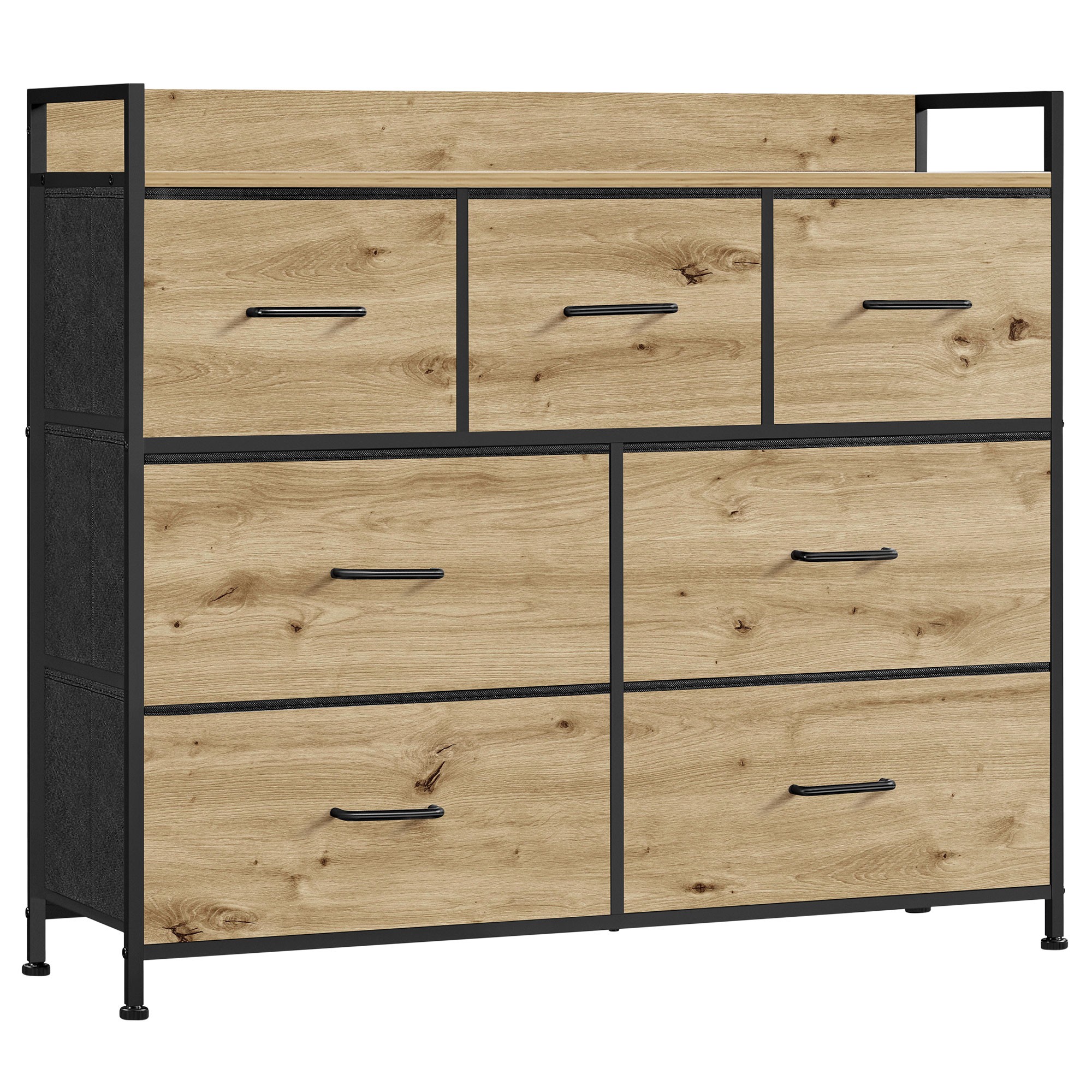 Komoda Drewniana Dąb Artisan MEBLIVA Tipon 98 x 28.5 x 85 cm