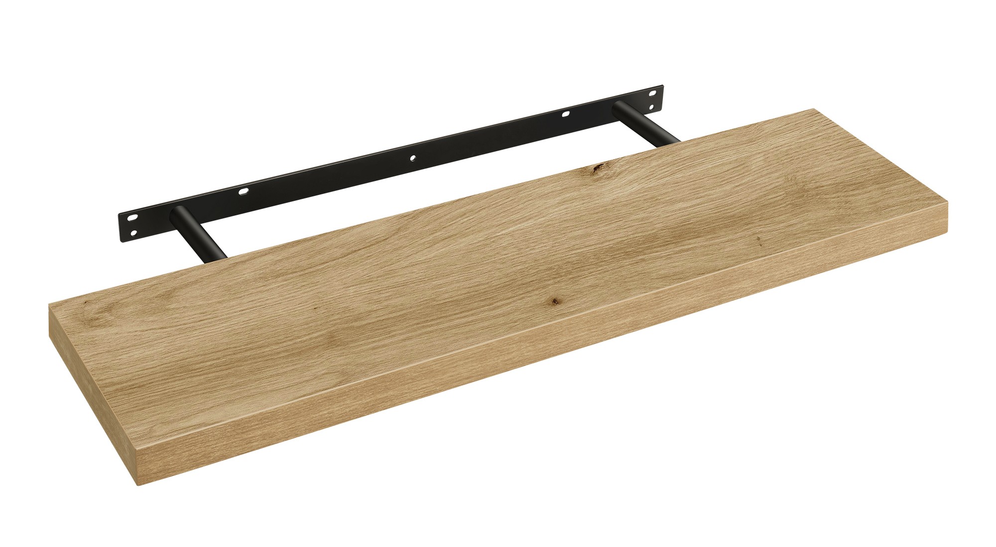 Półka Wisząca Ścienna Dąb Artisan MEBLIVA Clip 80 x 20 x 3.8 cm