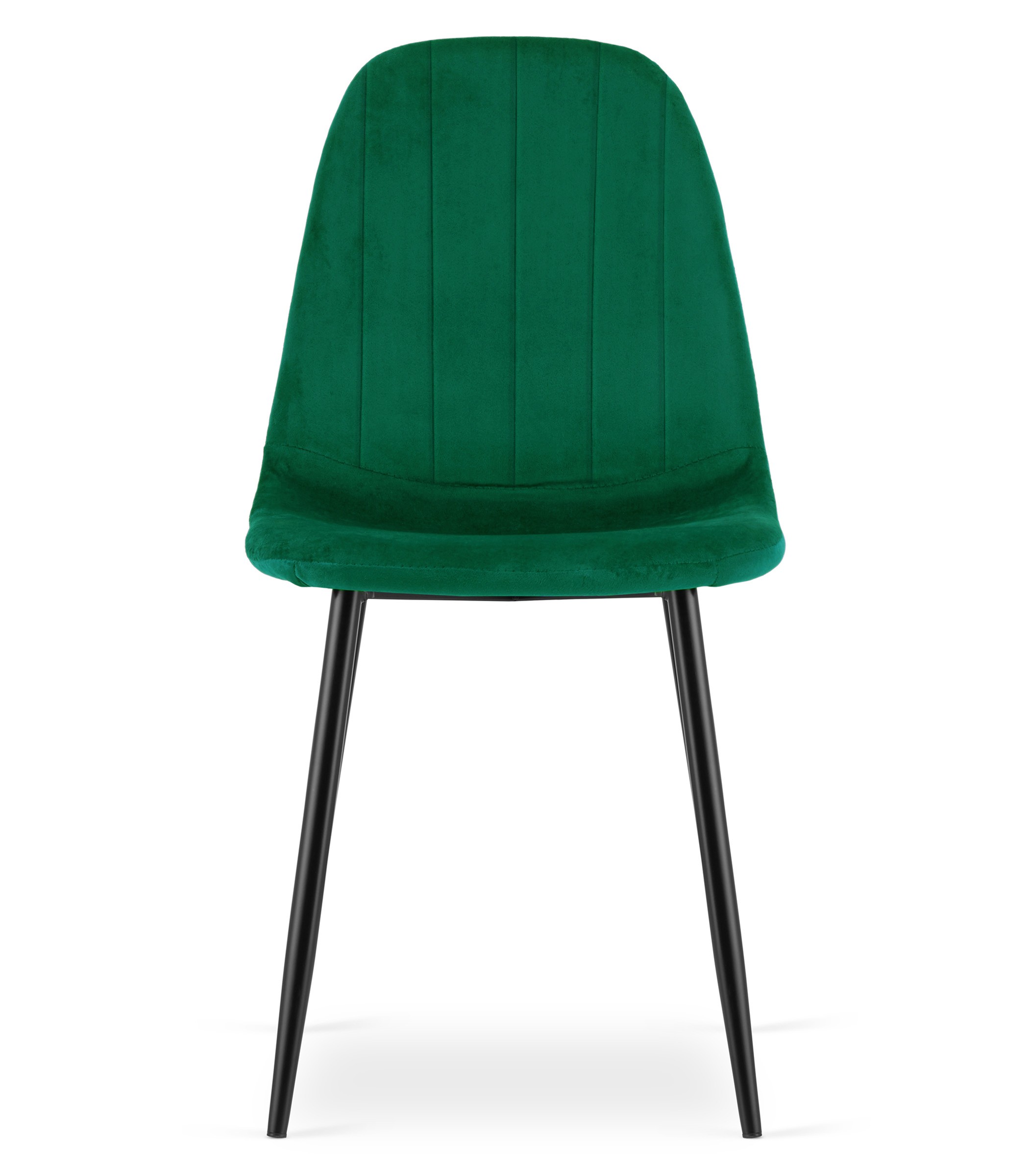 Krzesło Tapicerowane Aksamitne MEBLIVA Lefan 61 x 52 x 41 cm - Czarne