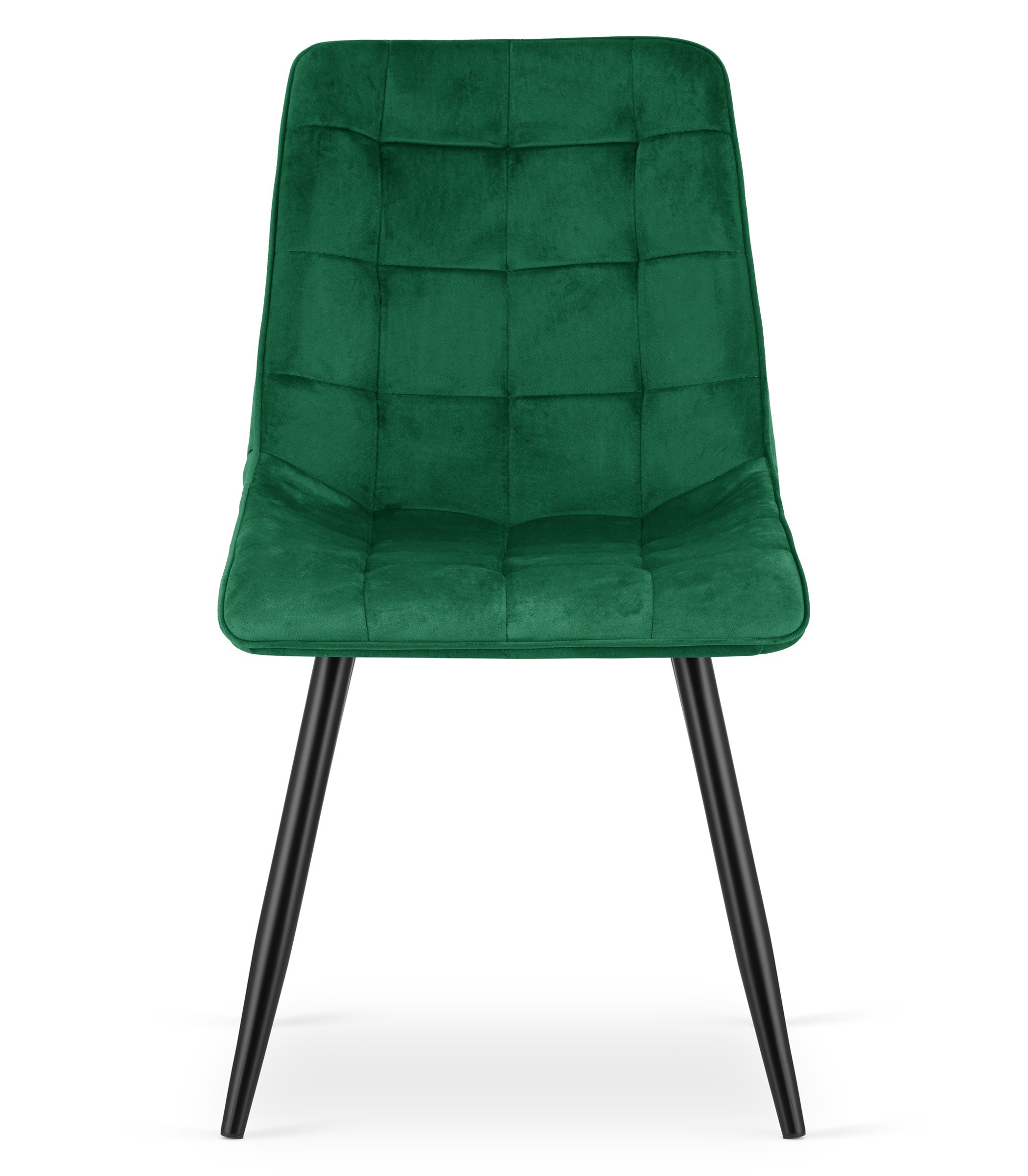 Krzesło Tapicerowane Aksamitne MEBLIVA Tiro 60 x 58 x 56 cm - Czarne