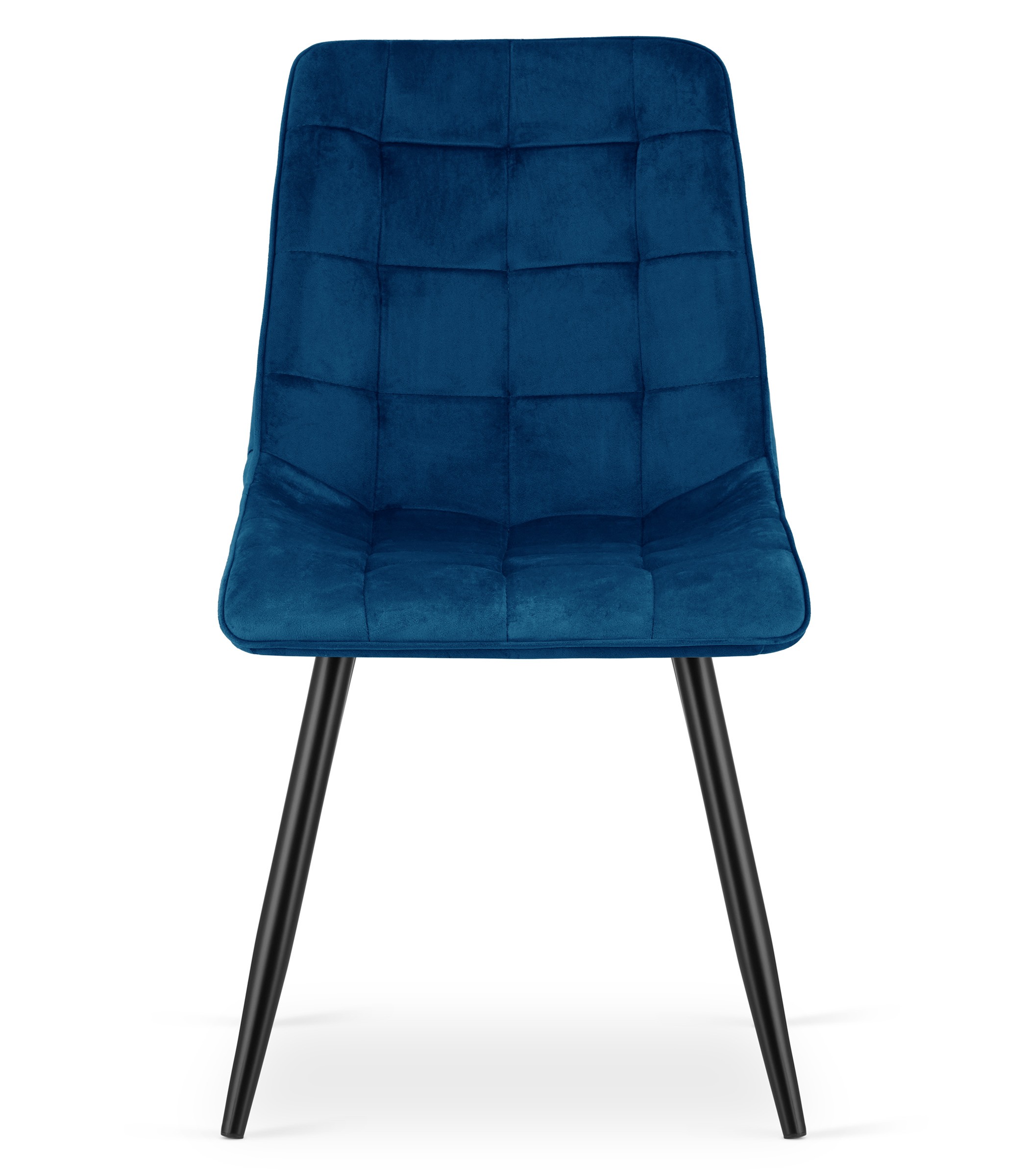 Krzesło Tapicerowane Aksamitne MEBLIVA Tiro 60 x 58 x 56 cm - Czarne