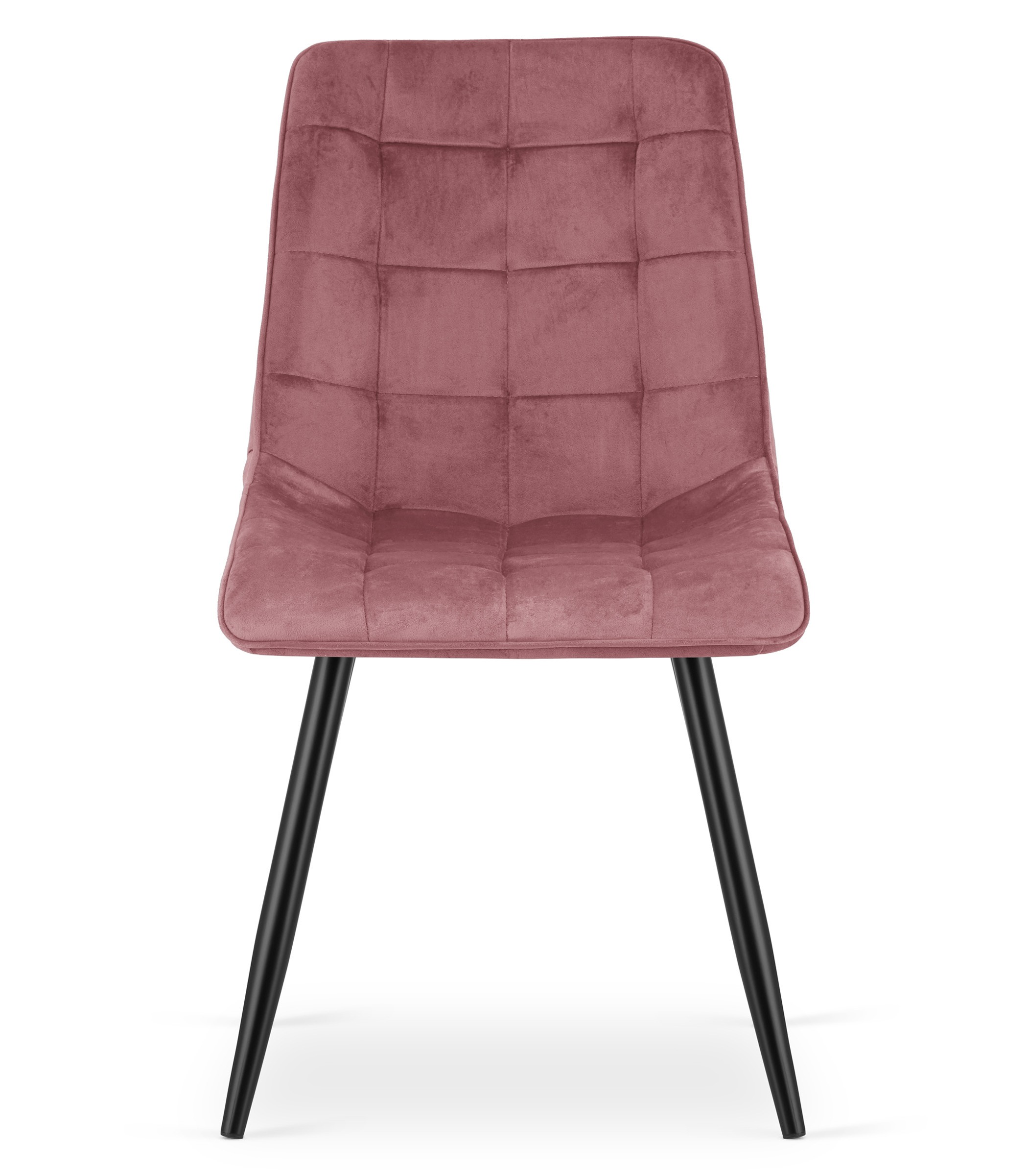 Krzesło Tapicerowane Aksamitne MEBLIVA Tiro 60 x 58 x 56 cm - Czarne