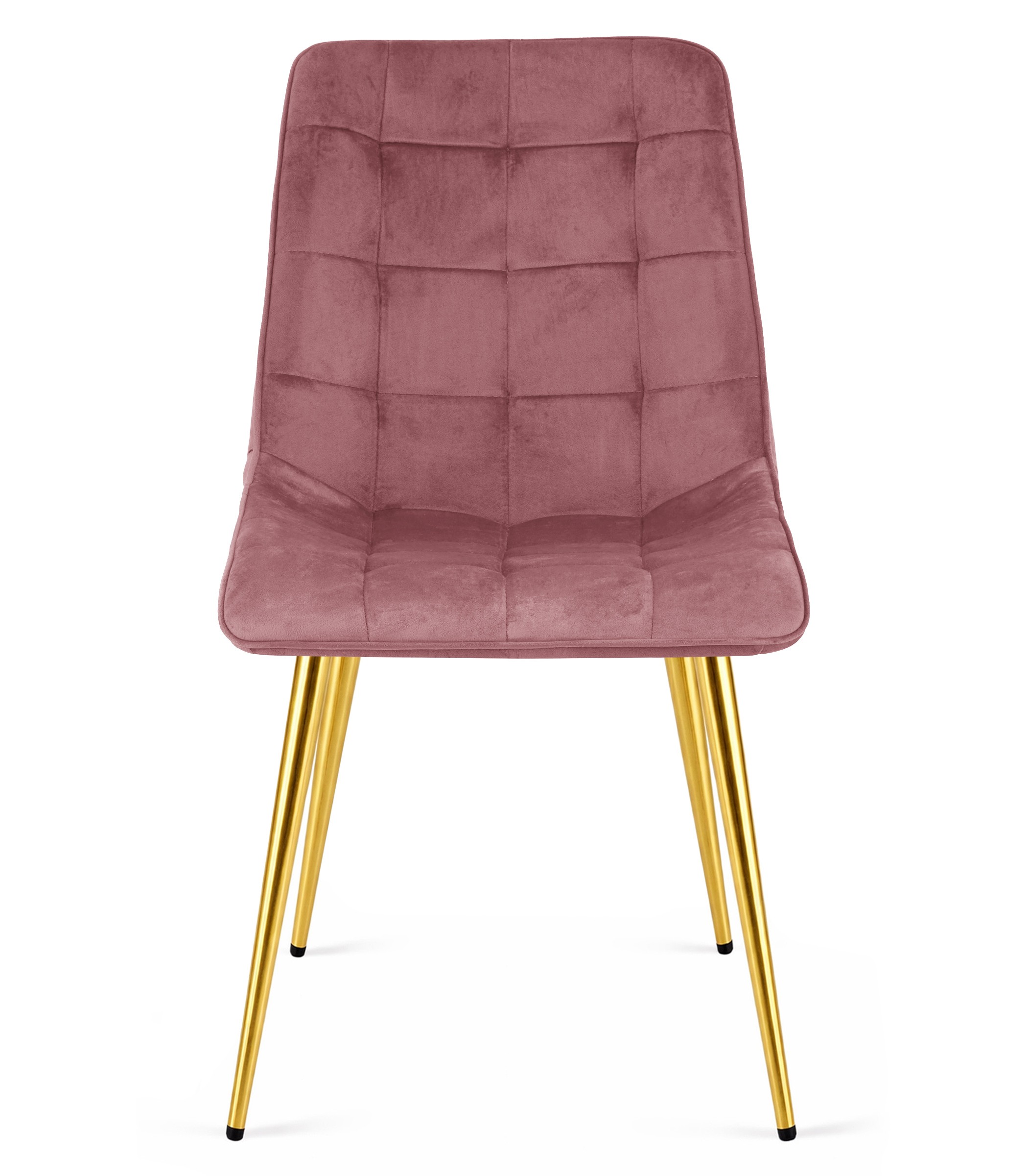 Krzesło Tapicerowane Aksamitne MEBLIVA Tiro 60 x 58 x 56 cm - Złote