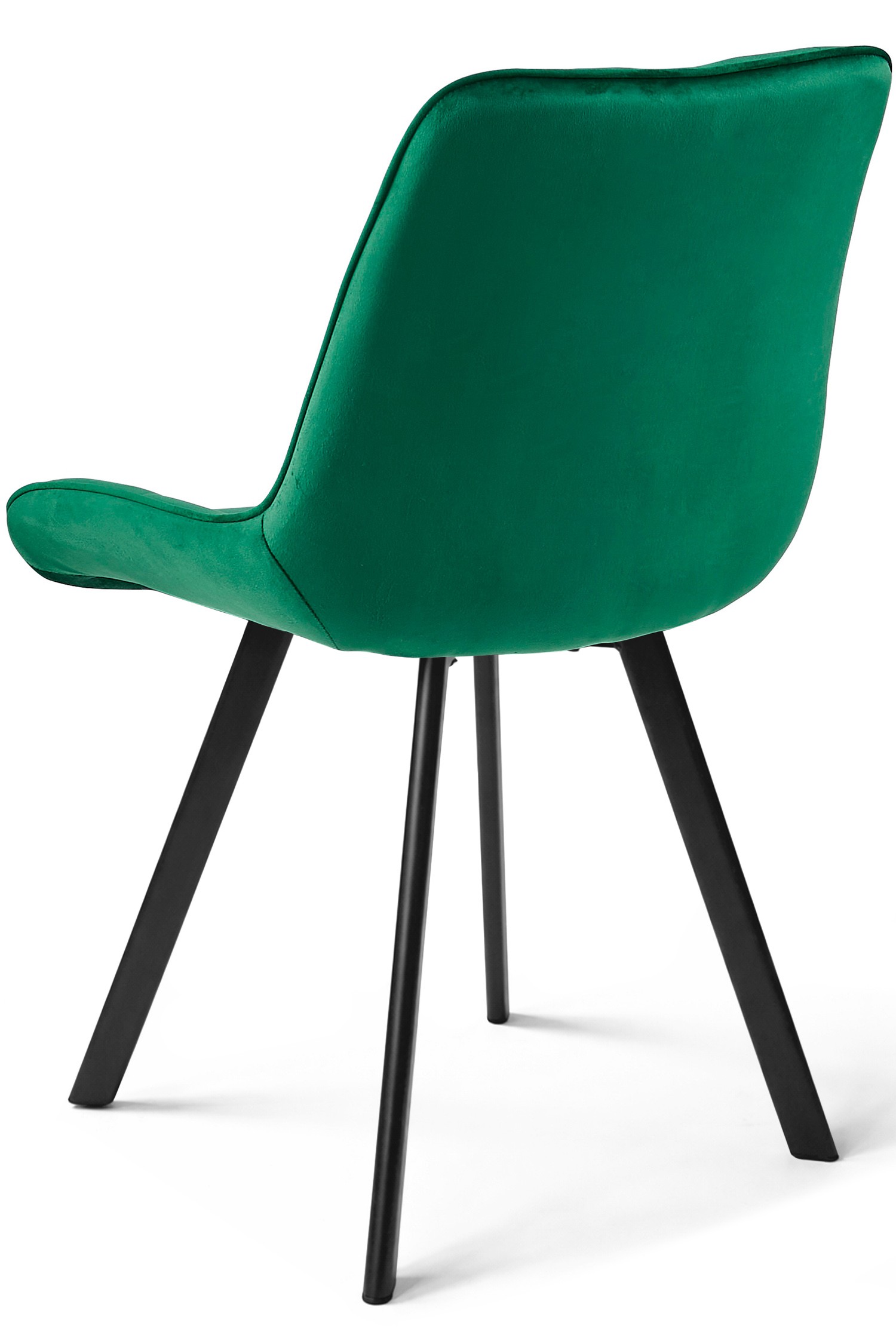 Krzesło Aksamit MEBLIVA Sikel 61x51x52 cm Welur - Czarne