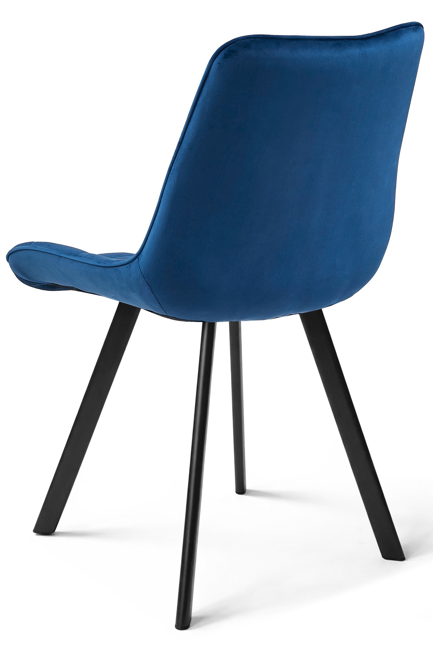 Krzesło Aksamit MEBLIVA Sikel 61x51x52 cm Welur - Czarne