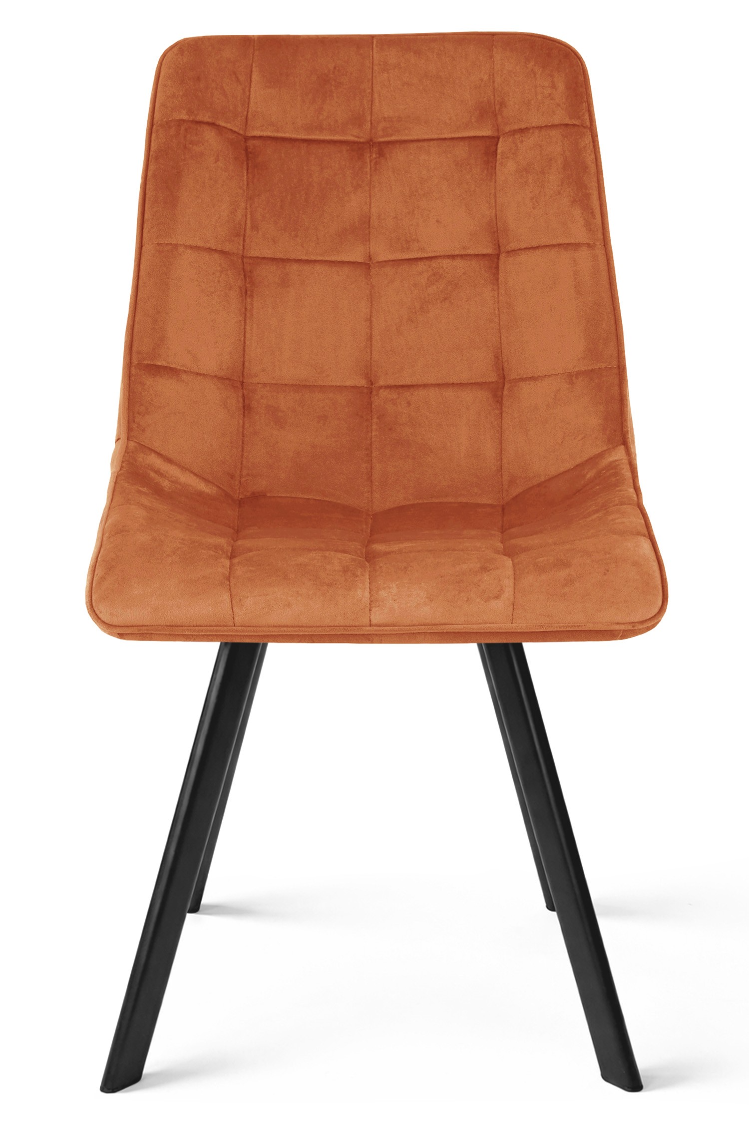 Krzesło Tapicerowane Aksamitne MEBLIVA Denon 61 x 51 x 52 cm - Czarne