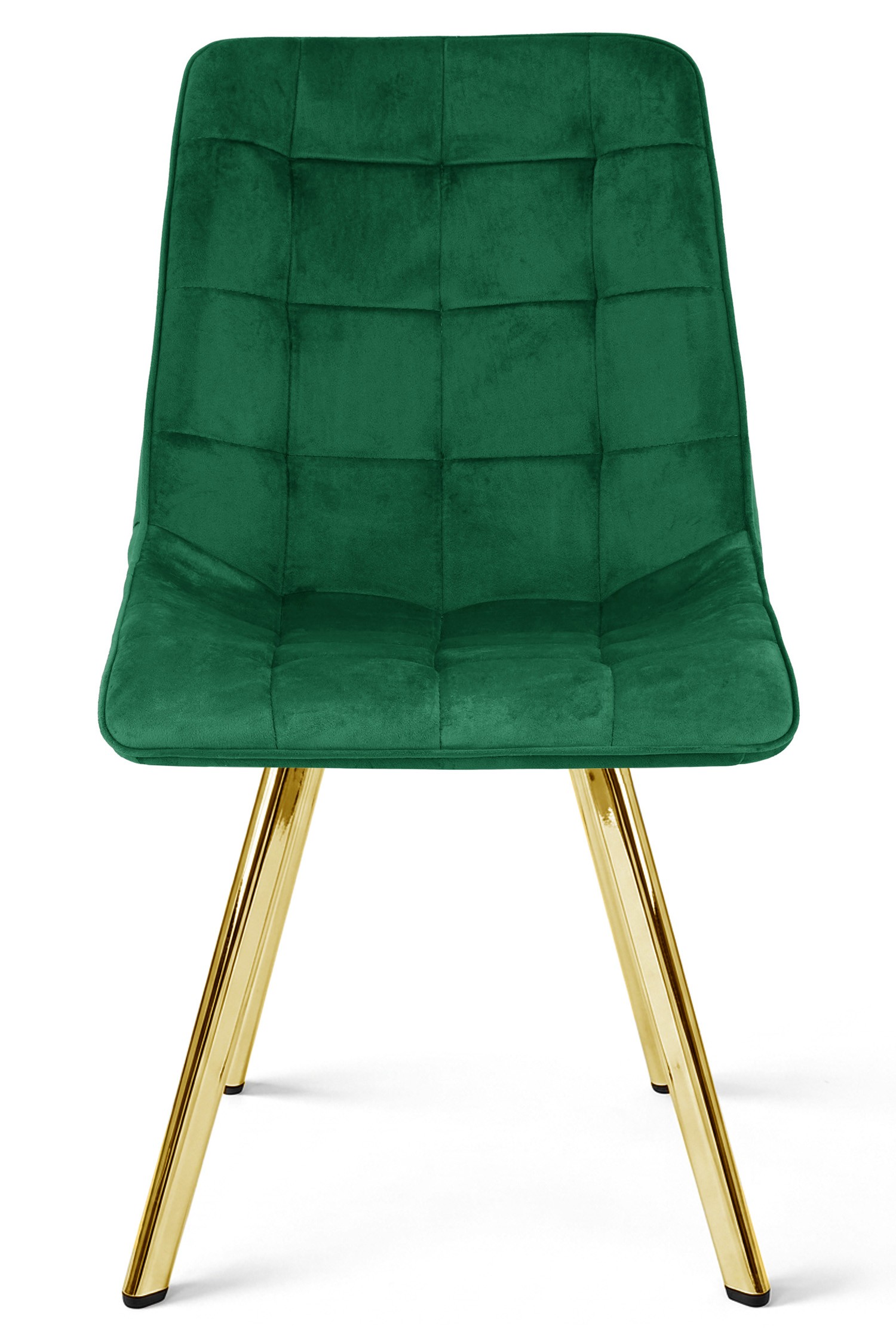 Krzesło Tapicerowane Welurowe Do Salonu MEBLIVA Denon 61 x 51 x 52 cm - Złote