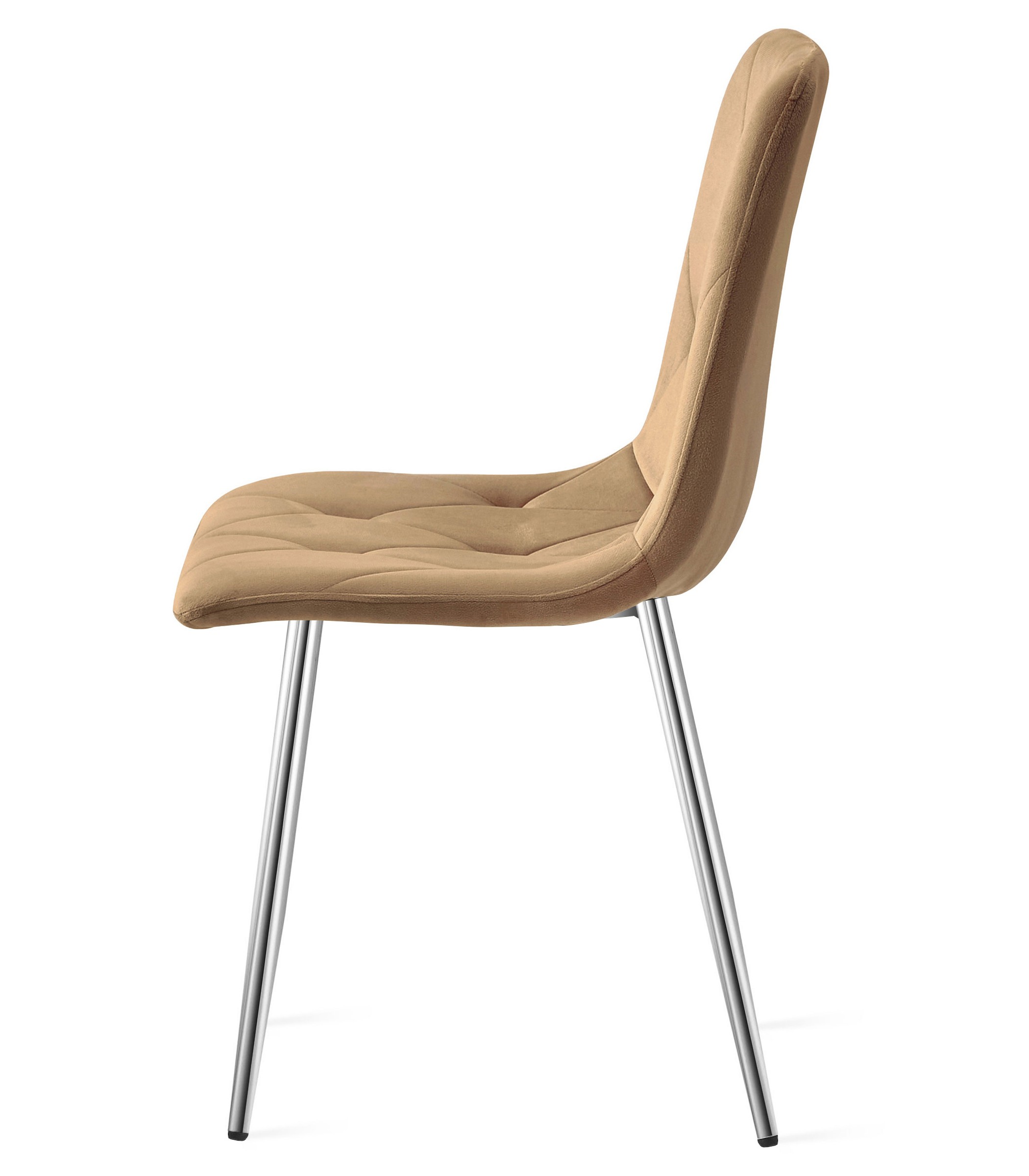 Krzesło Tapicerowane Aksamitne MEBLIVA Telo 61 x 52 x 41 cm - Czarne