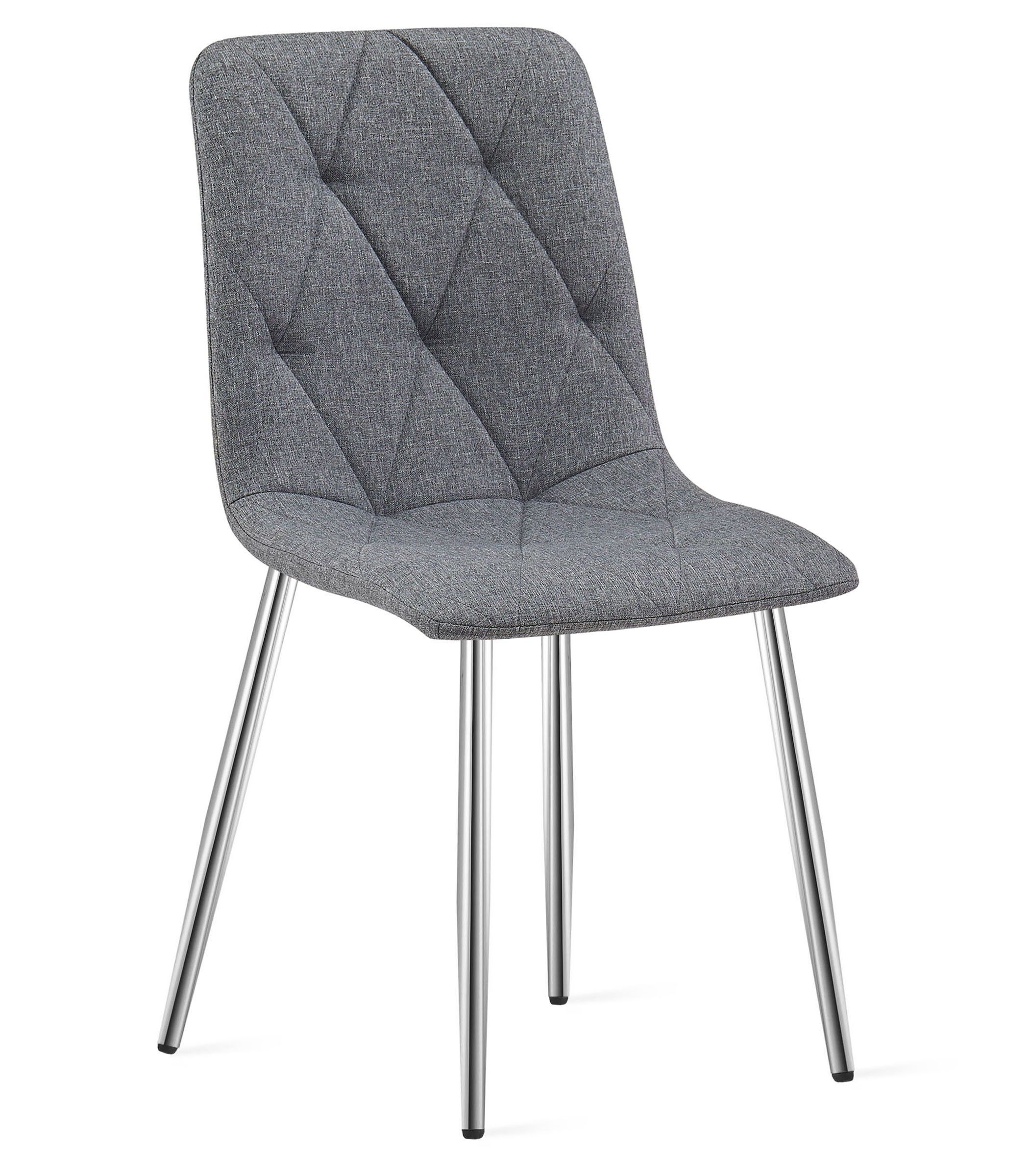 Krzesło Ciemny MEBLIVA Telo 61x52x41 cm - Szary
