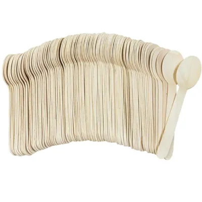 ABENA Łyżka Drewniana 16 cm, 100 Sztuk (5397)