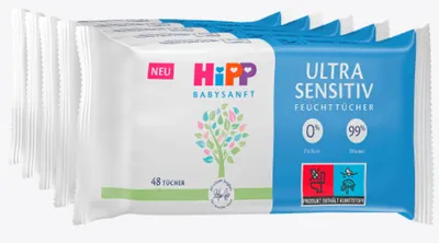 Hipp Ultra Sensitive Chusteczki Nawilżane (5x48 Szt.) 240 szt