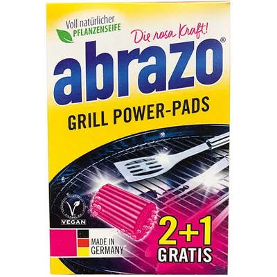 ABRAZO Grill Power Gąbki Zmywaki Nasączone 3 szt