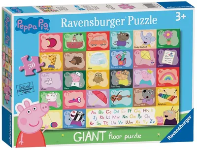 Puzzle Dla Dzieci 24 Elementy Świnka Peppa RAVENSBURGER Giant 2D