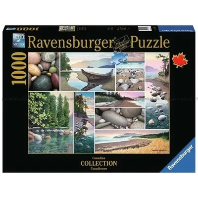 Puzzle 2D 1000 Elementów Spokój Zachodniego Wybrzeża RAVENSBURGER 17469