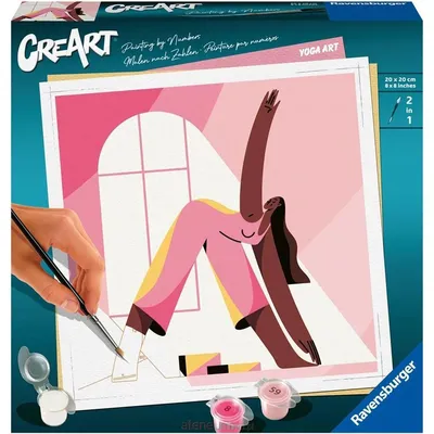 RAVENSBURGER Creeart Yoga Malowanie Po Numerach 23668 Zestaw