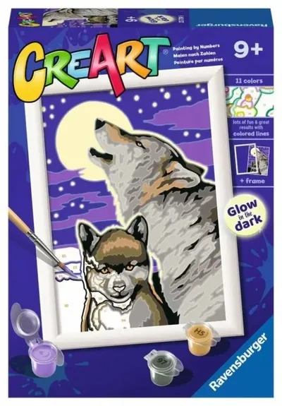 Malowanie Po Numerach Mistyczne Wilki RAVENSBURGER Creart 23709